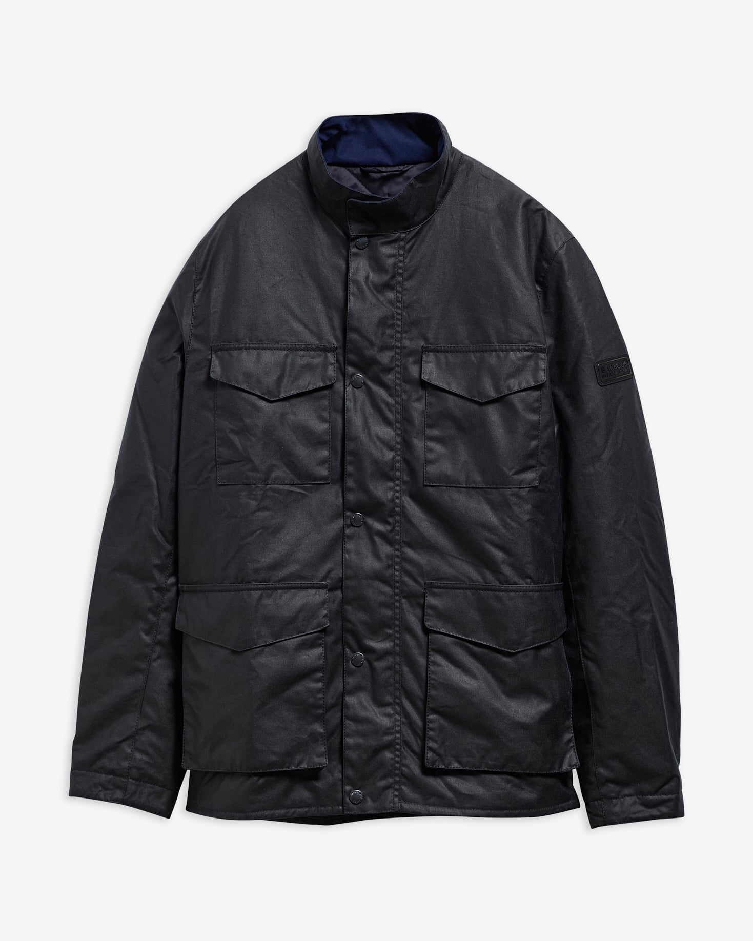 B.Intl Wachsjacke Milford Dark Navy