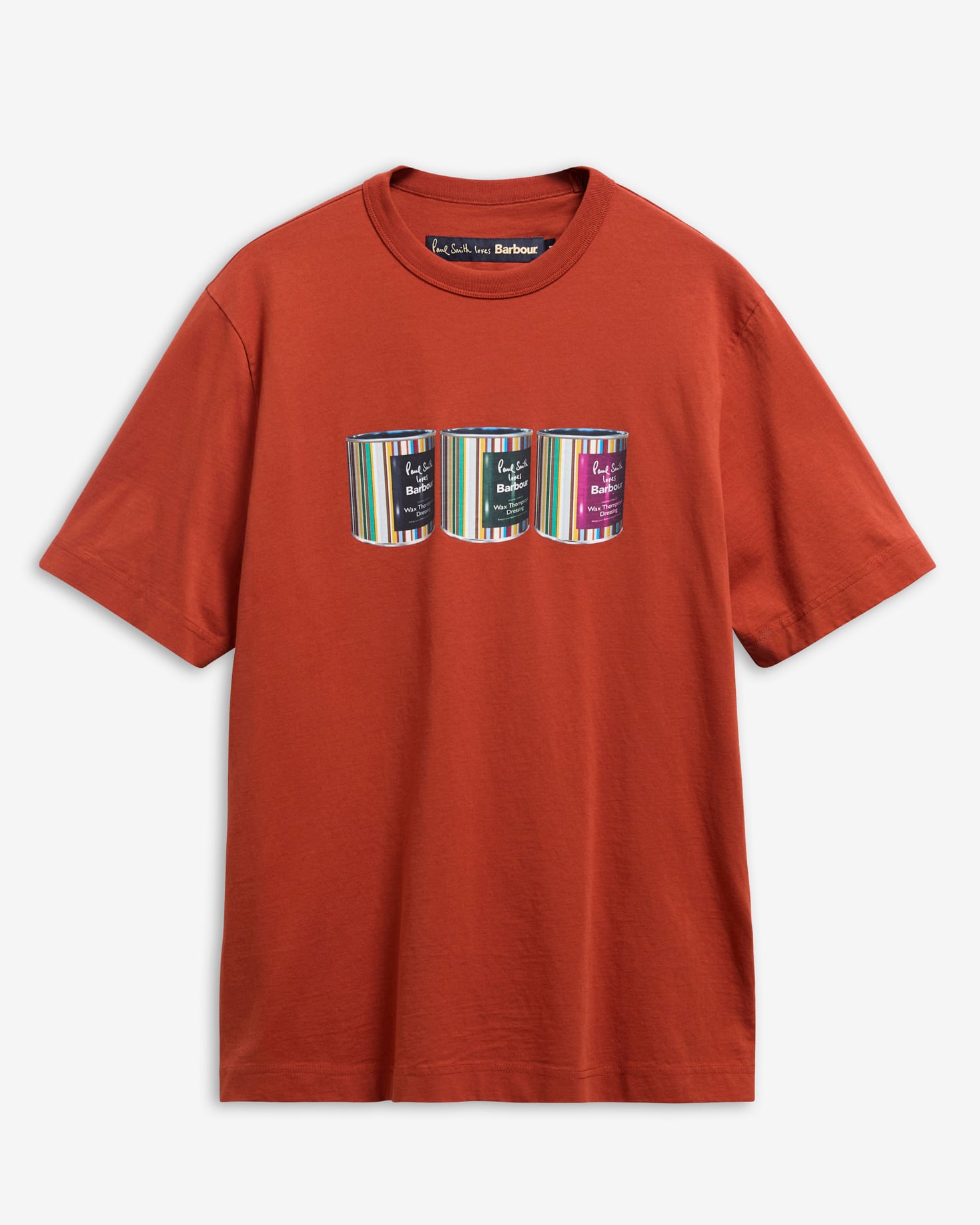 Paul Smith Loves Barbour T-Shirt Tinned Graphic Russet