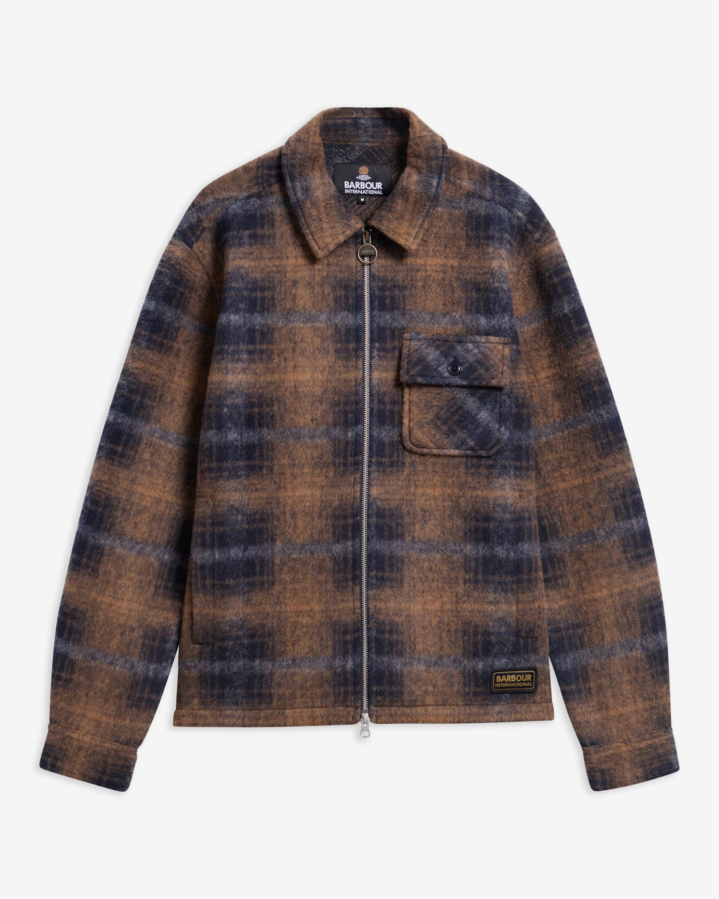 B.Intl Overshirt Oswald aus Woll-Mix Navy