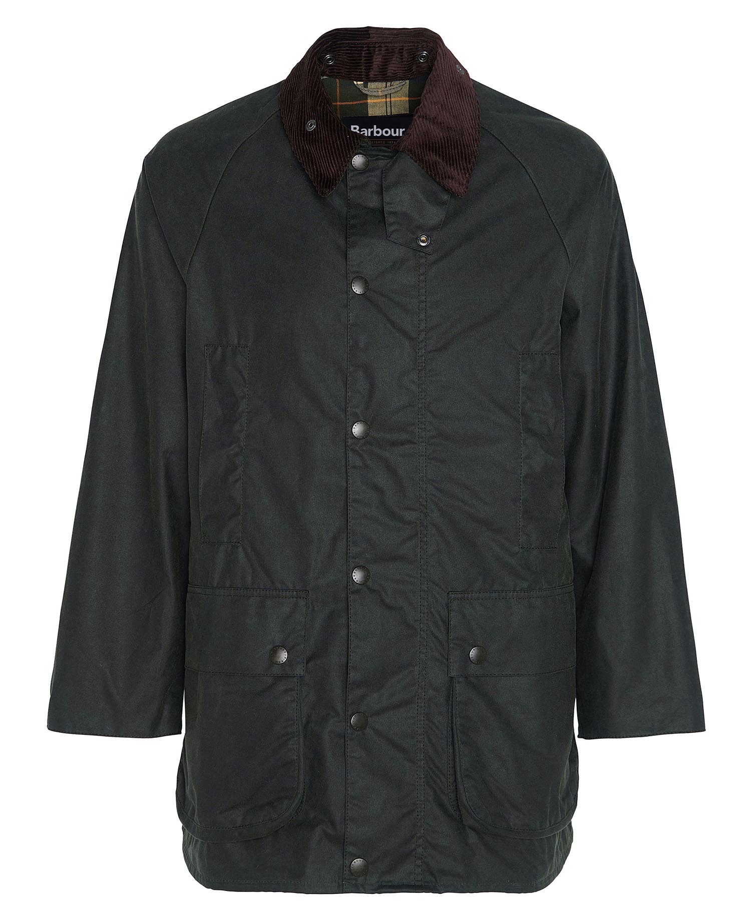 Oversized Beaufort Waxed Jacket Sage
