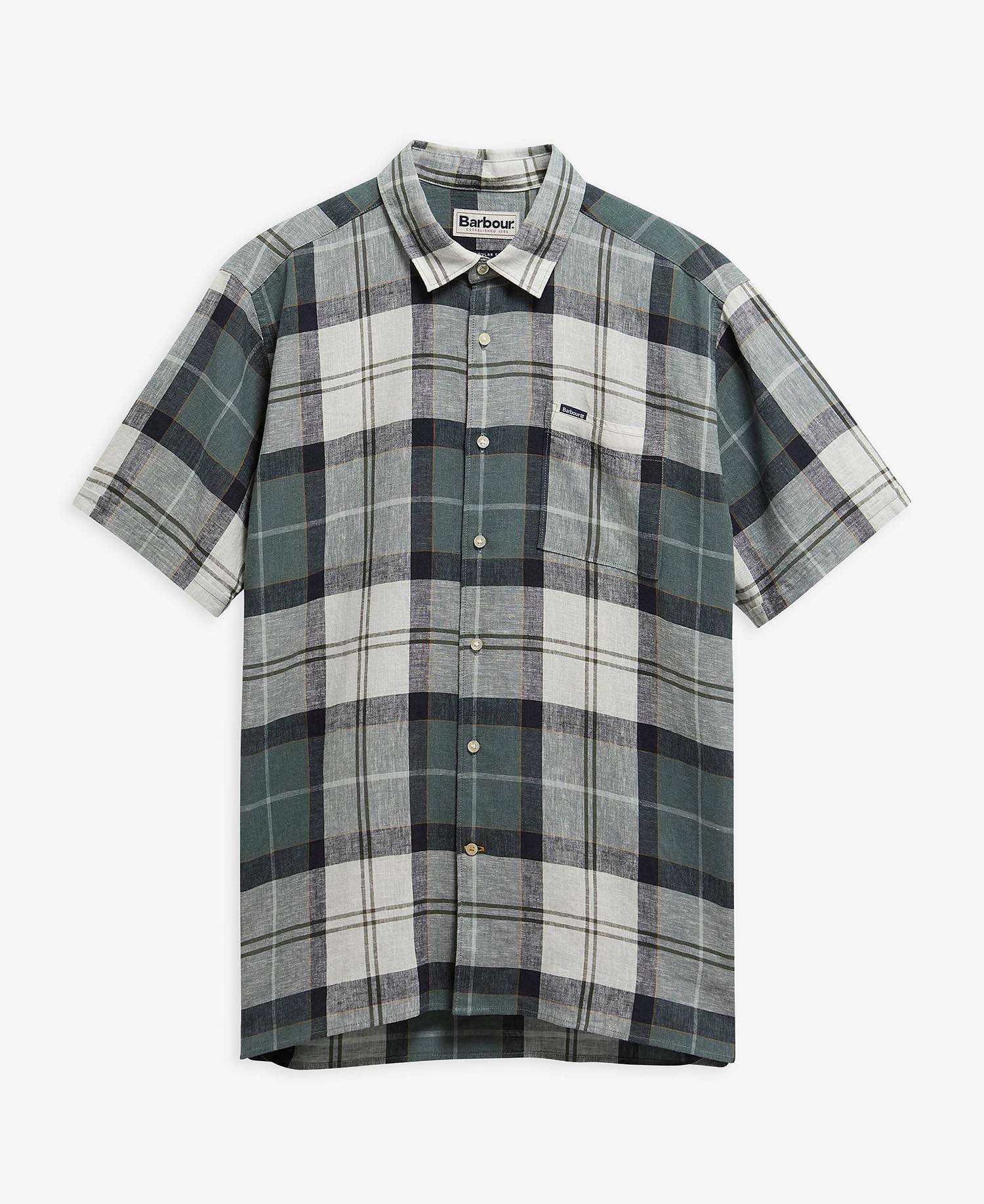 Croft Short-Sleeved Shirt Meadow Brook Tartan