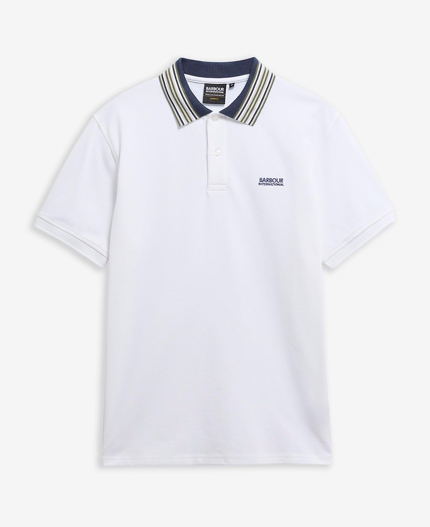 Poloshirt Neville Tipped White