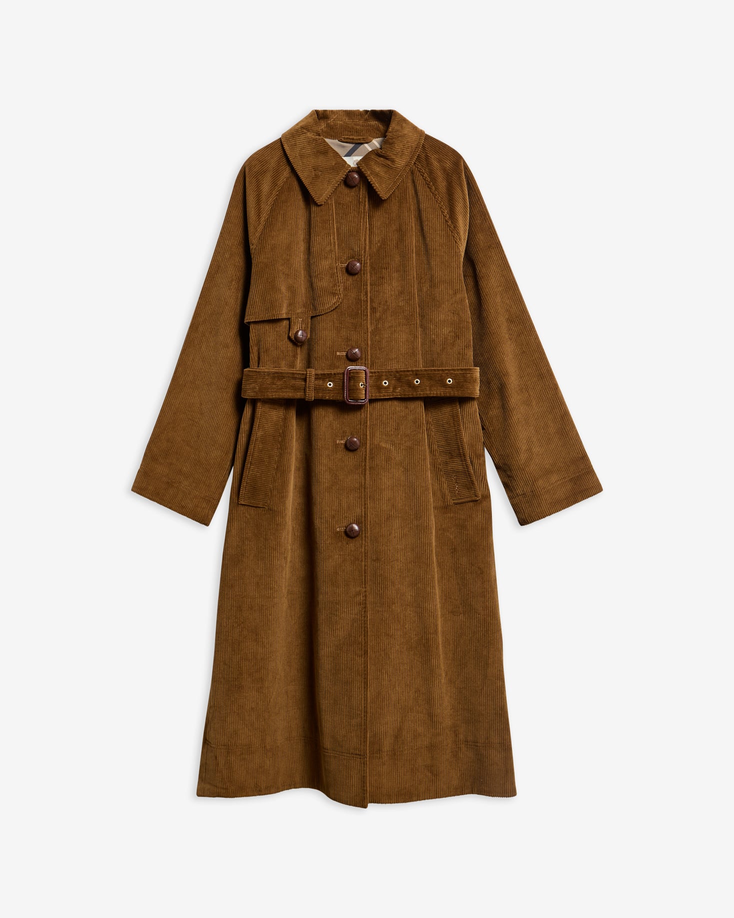 Barbour Trenchcoat Antonella Cord Tan/Birchwood Dress