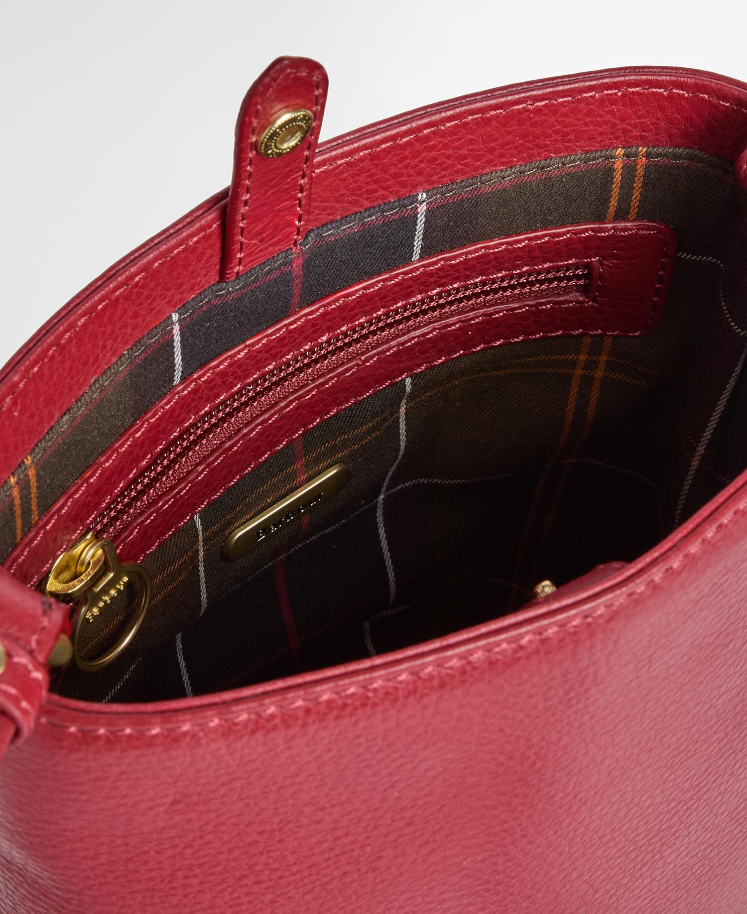 Mini borsa a secchiello Cedar in pelle Red