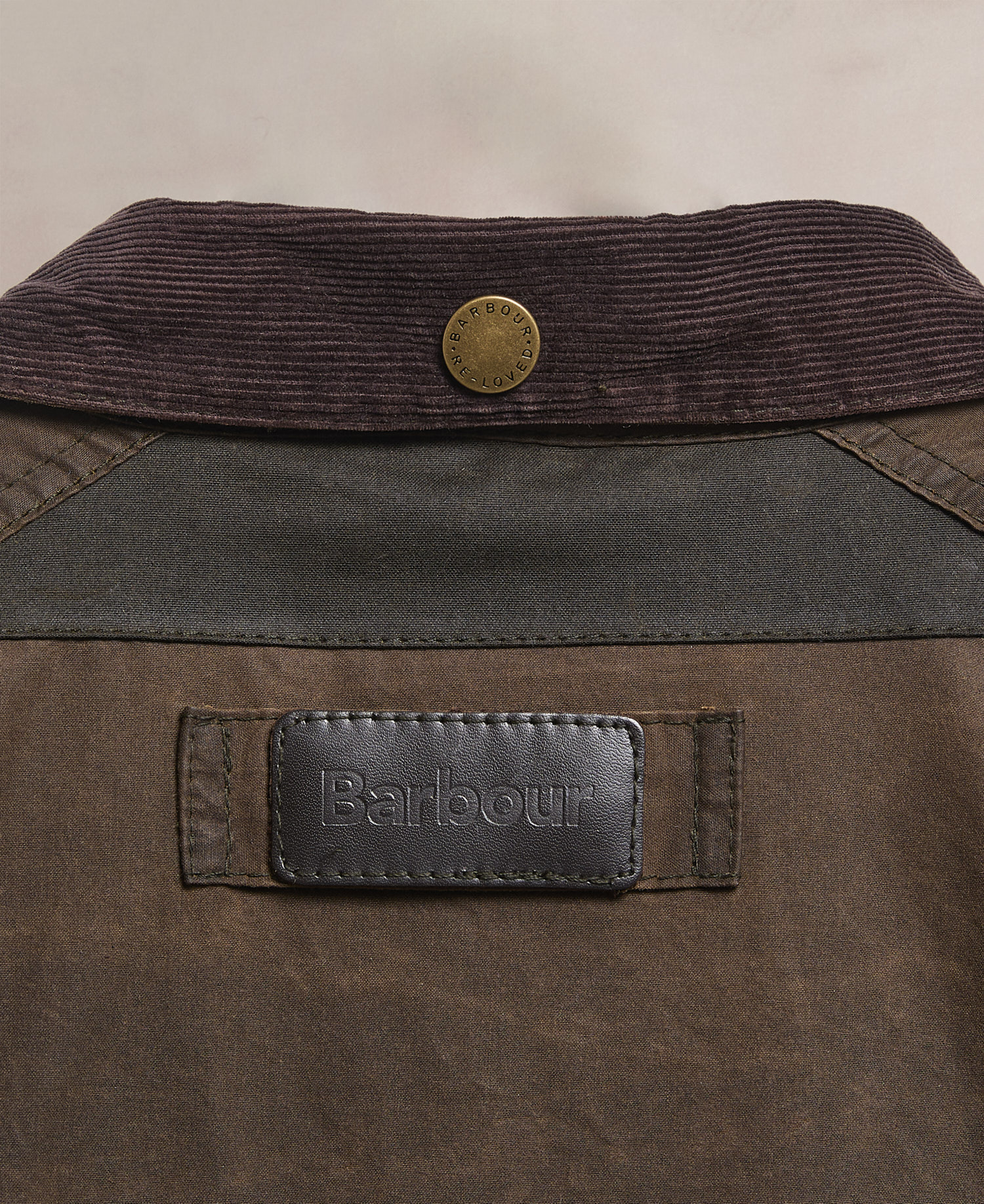 Barbour Re-Loved Men's Trooper Waxed Jacket - Size M Olive