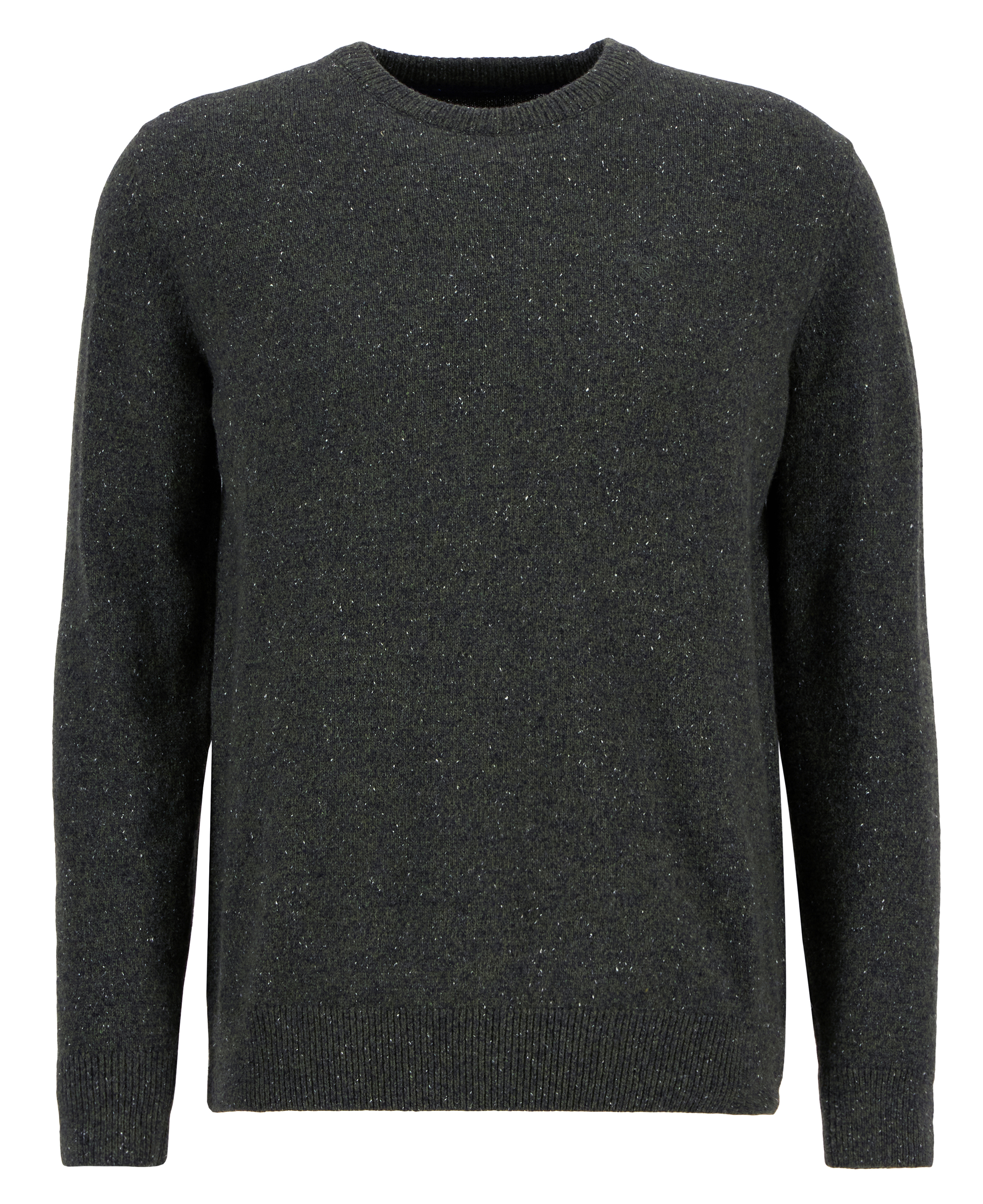 Essential Tisbury Crew-Neck Jumper Dark Seaweed