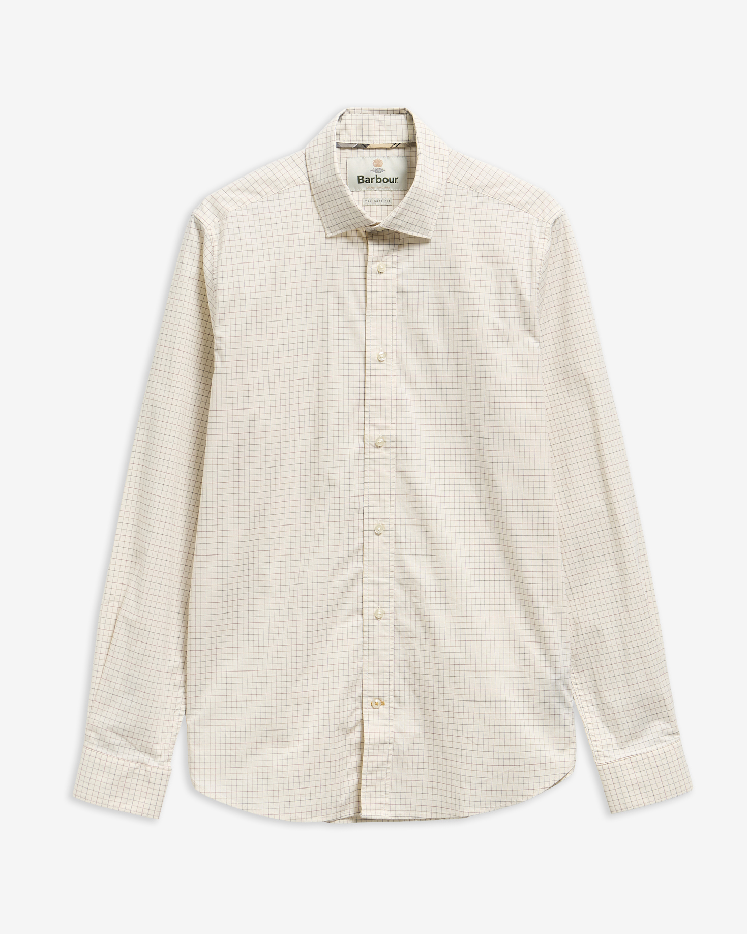 Ashfield Tailored Long-Sleeved Shirt Whisper White