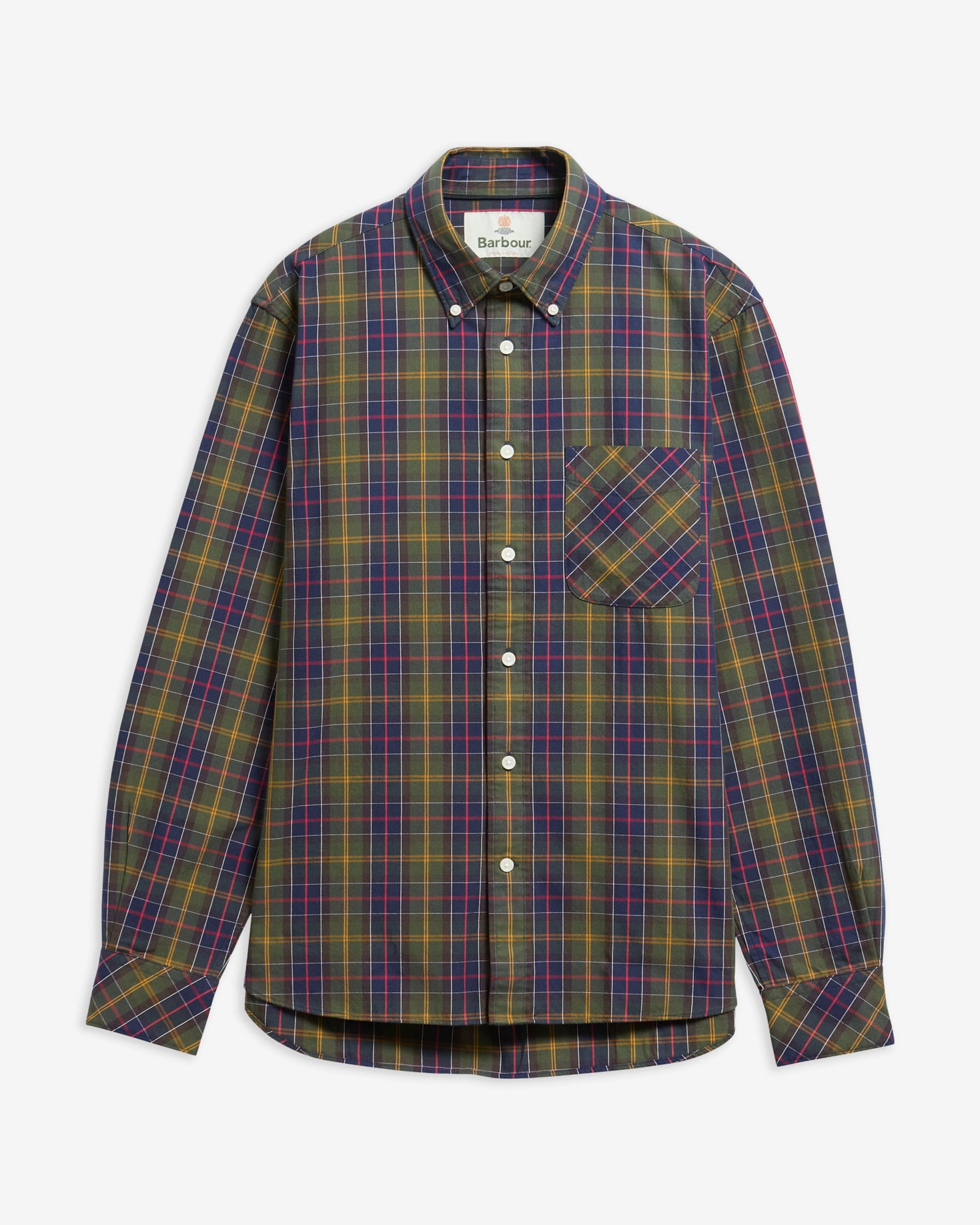 Erran Tartan Authentic-Fit Long-Sleeved Shirt Classic Tartan