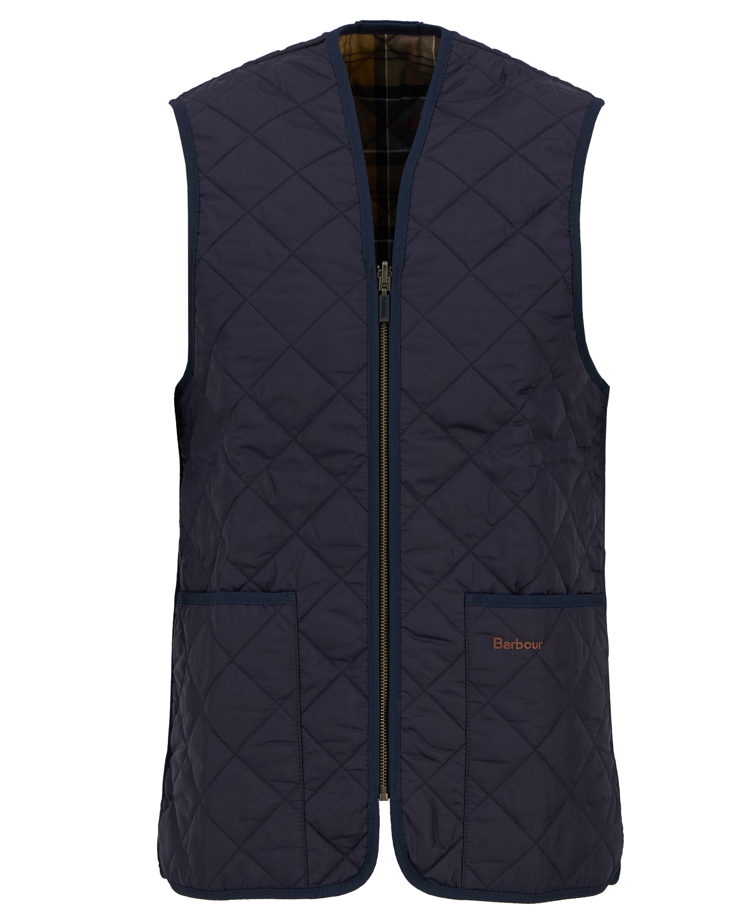 Gilet trapuntato/fodera con zip