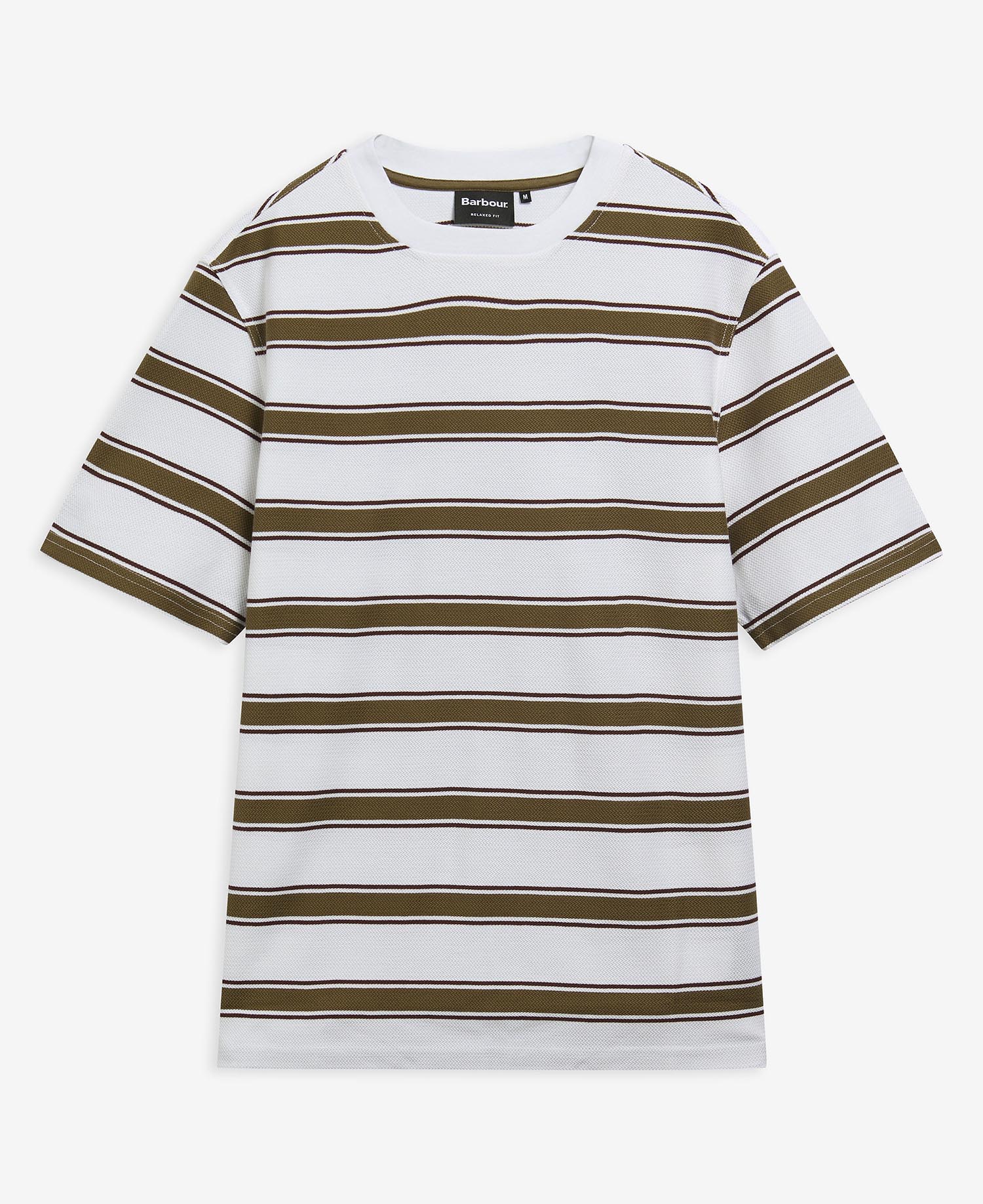T-Shirt Browtop Striped Relaxed White