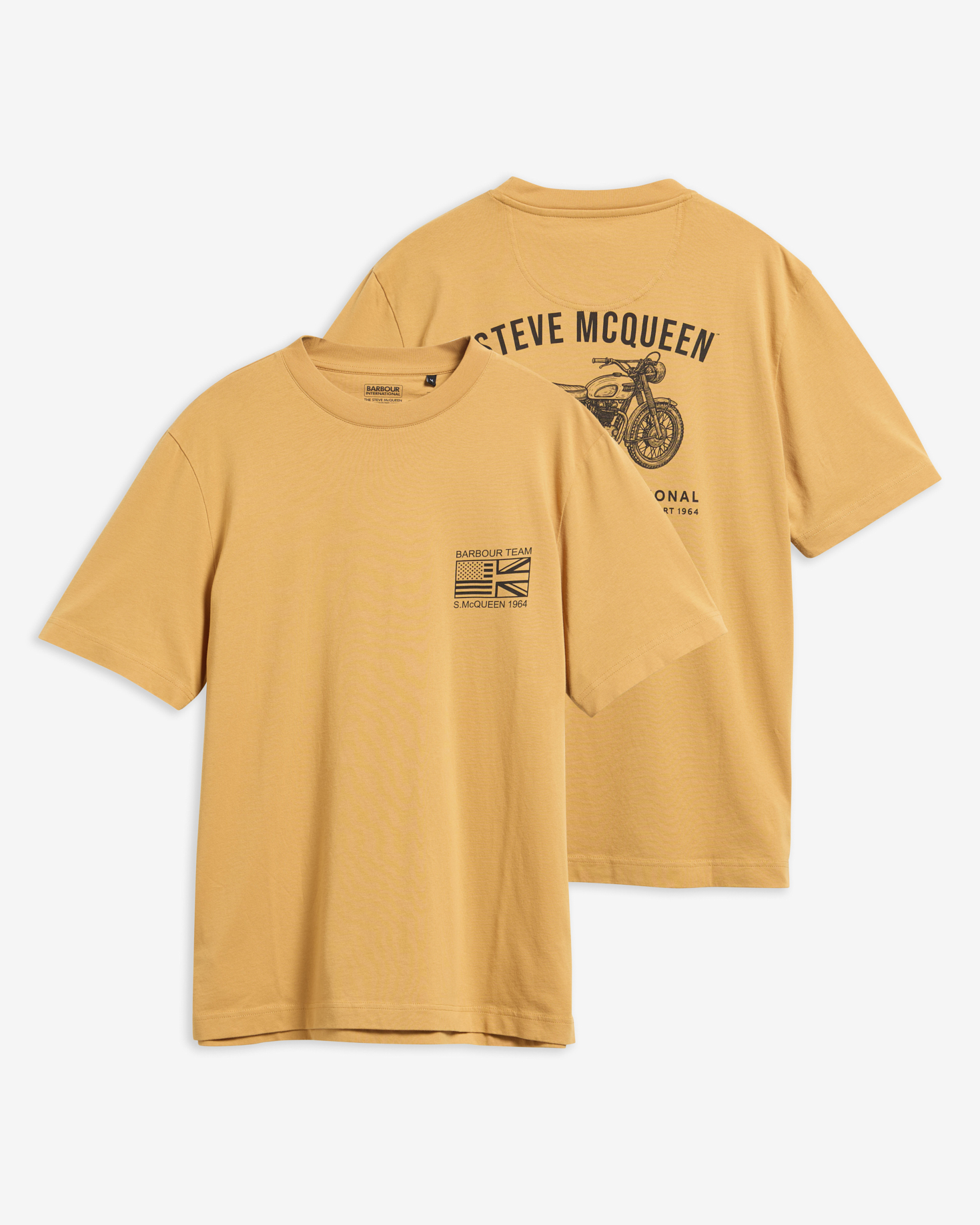 B.Intl T-Shirt Steve McQueen Grange Graphic Honey