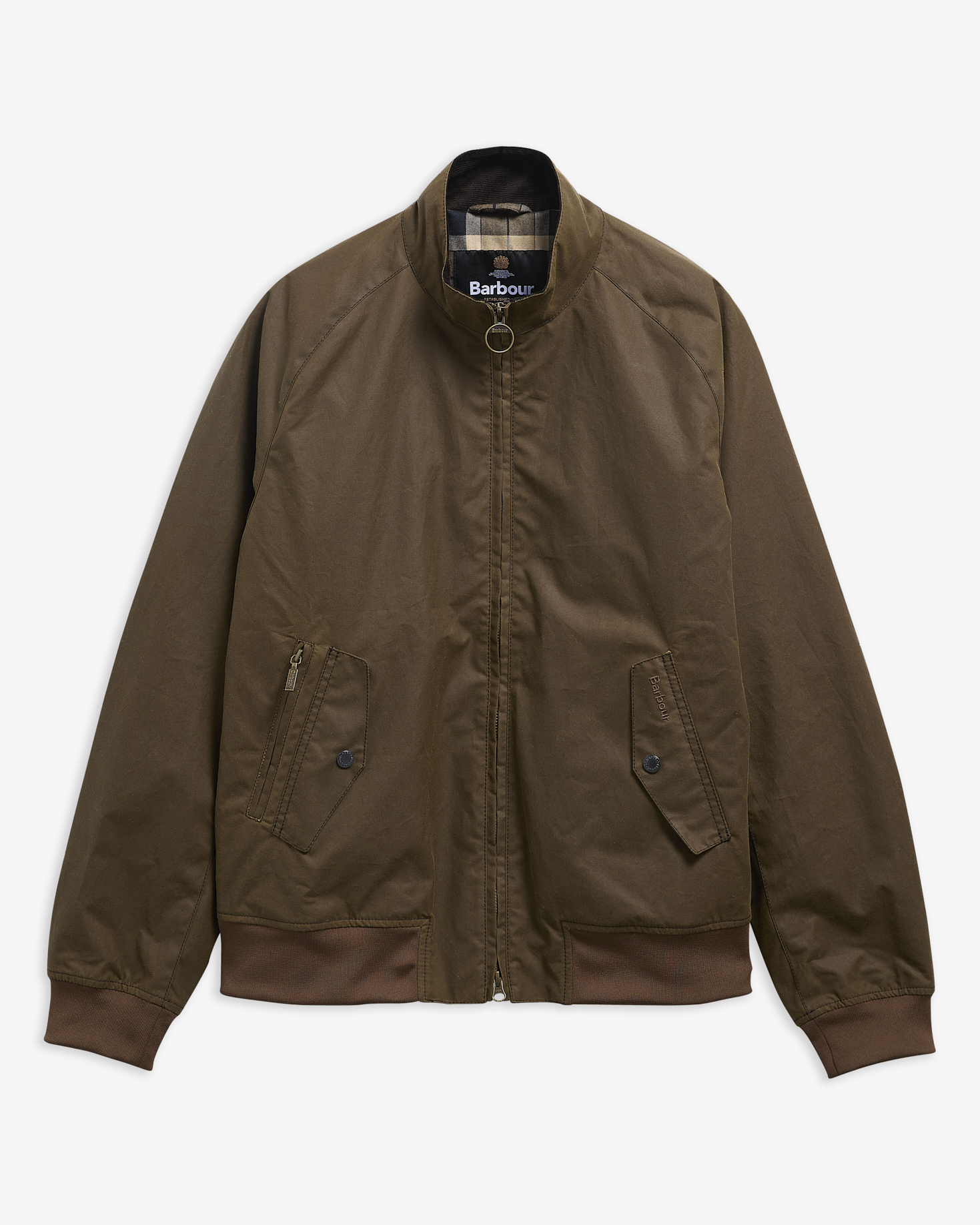 Chelsea Blouson Waxed Jacket Brown