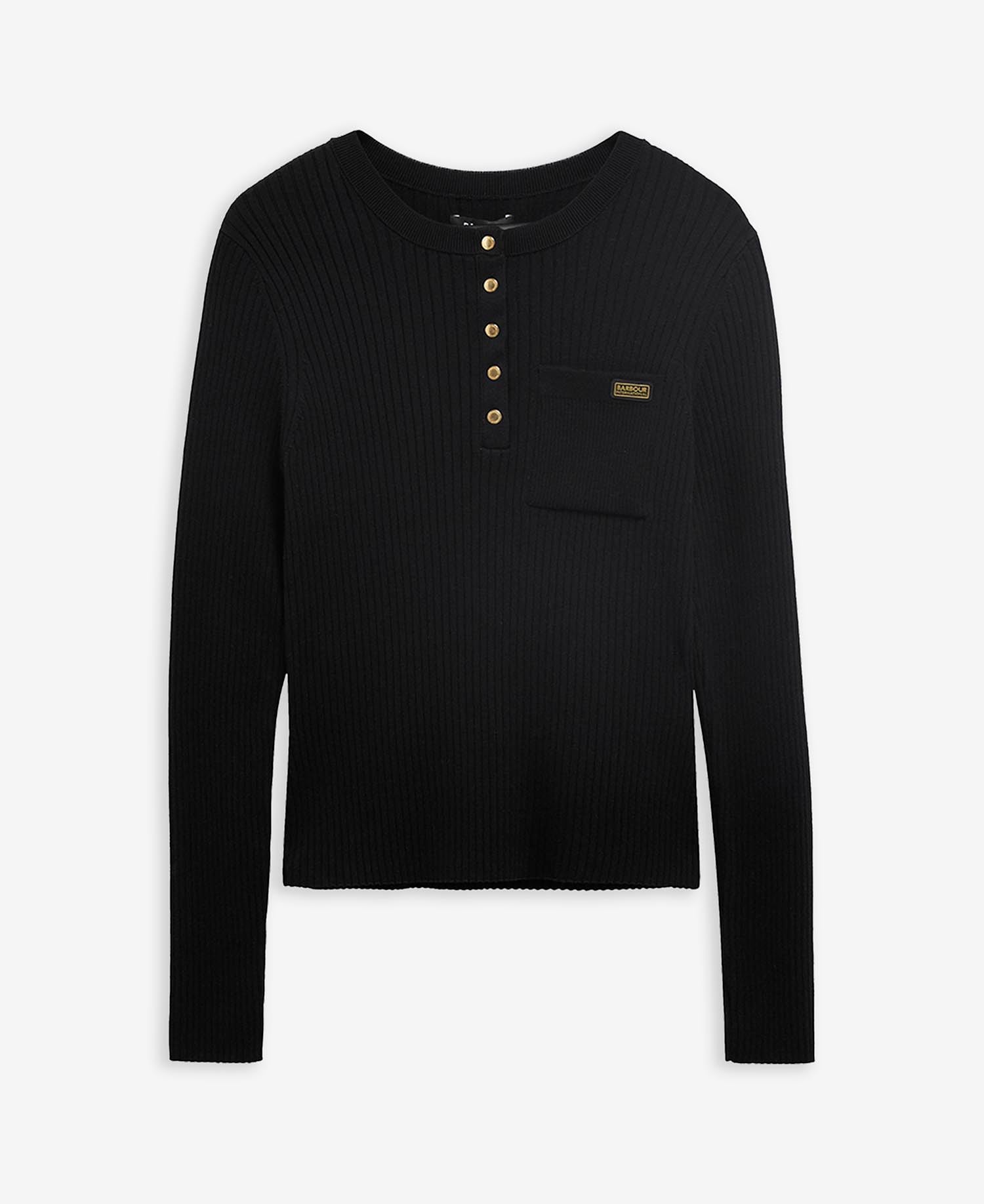 Pullover Kyla Rib-Knit Black