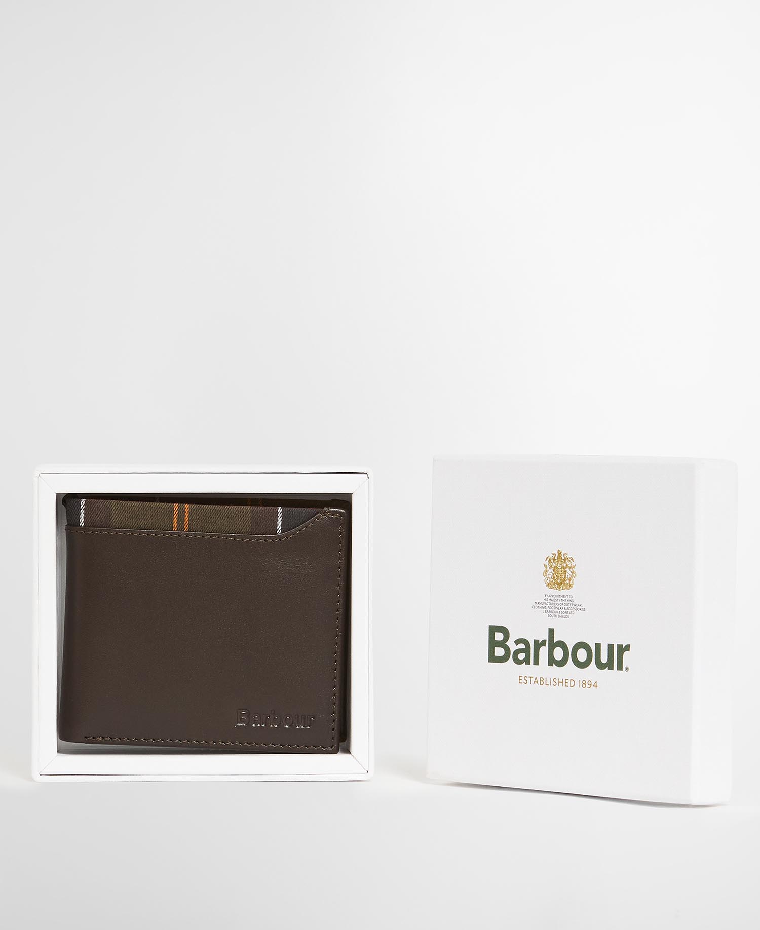 Barbour Lederportemonnaie Brodick Bifold Brown/Classic