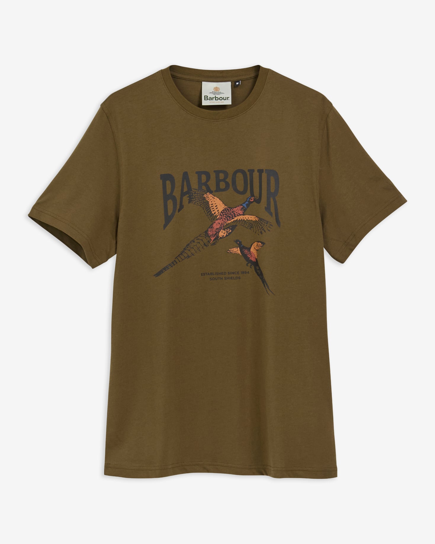 Barbour T-Shirt Pheasant Graphic Tailored Beech