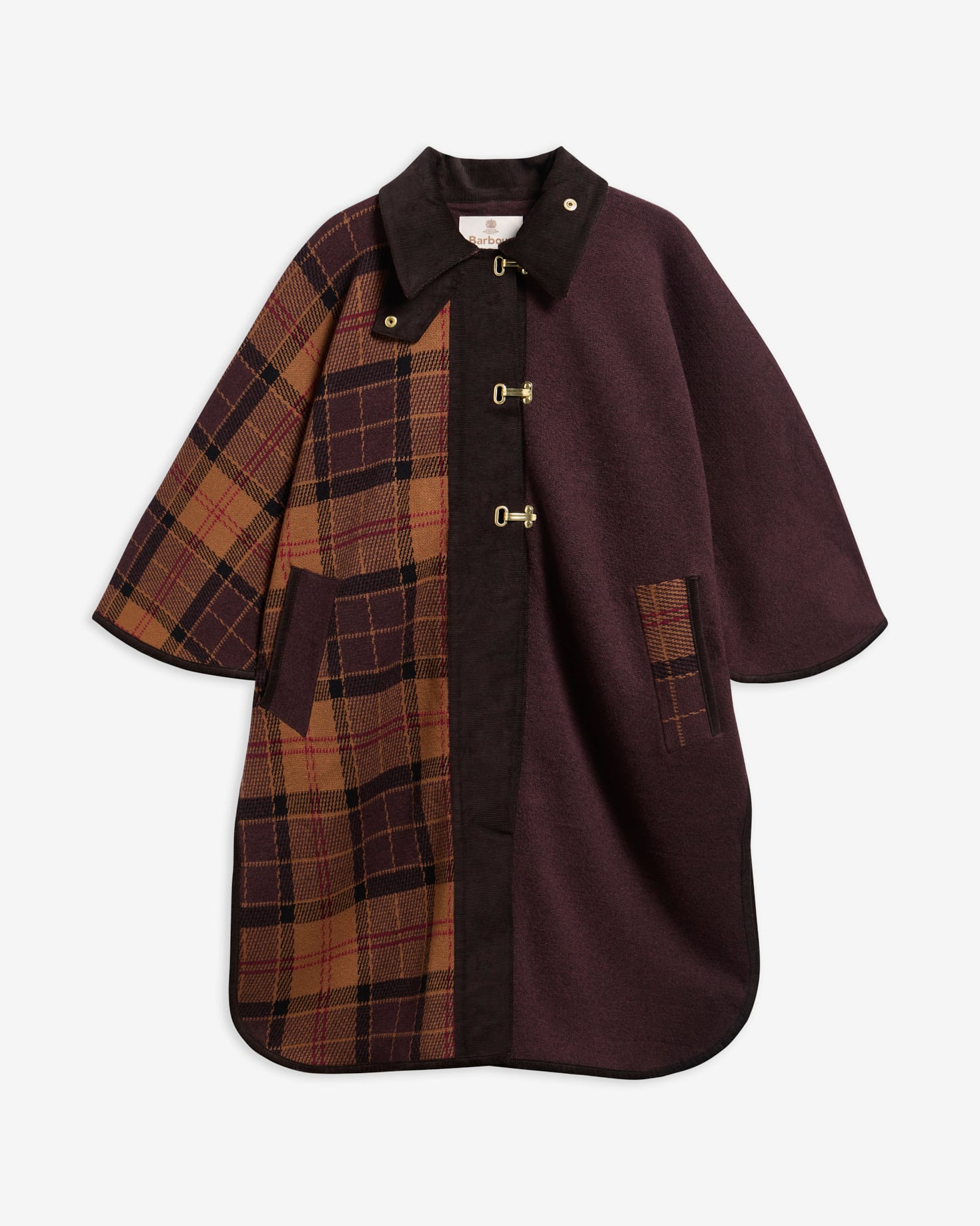 Elva Wool-Blend Cape Multi