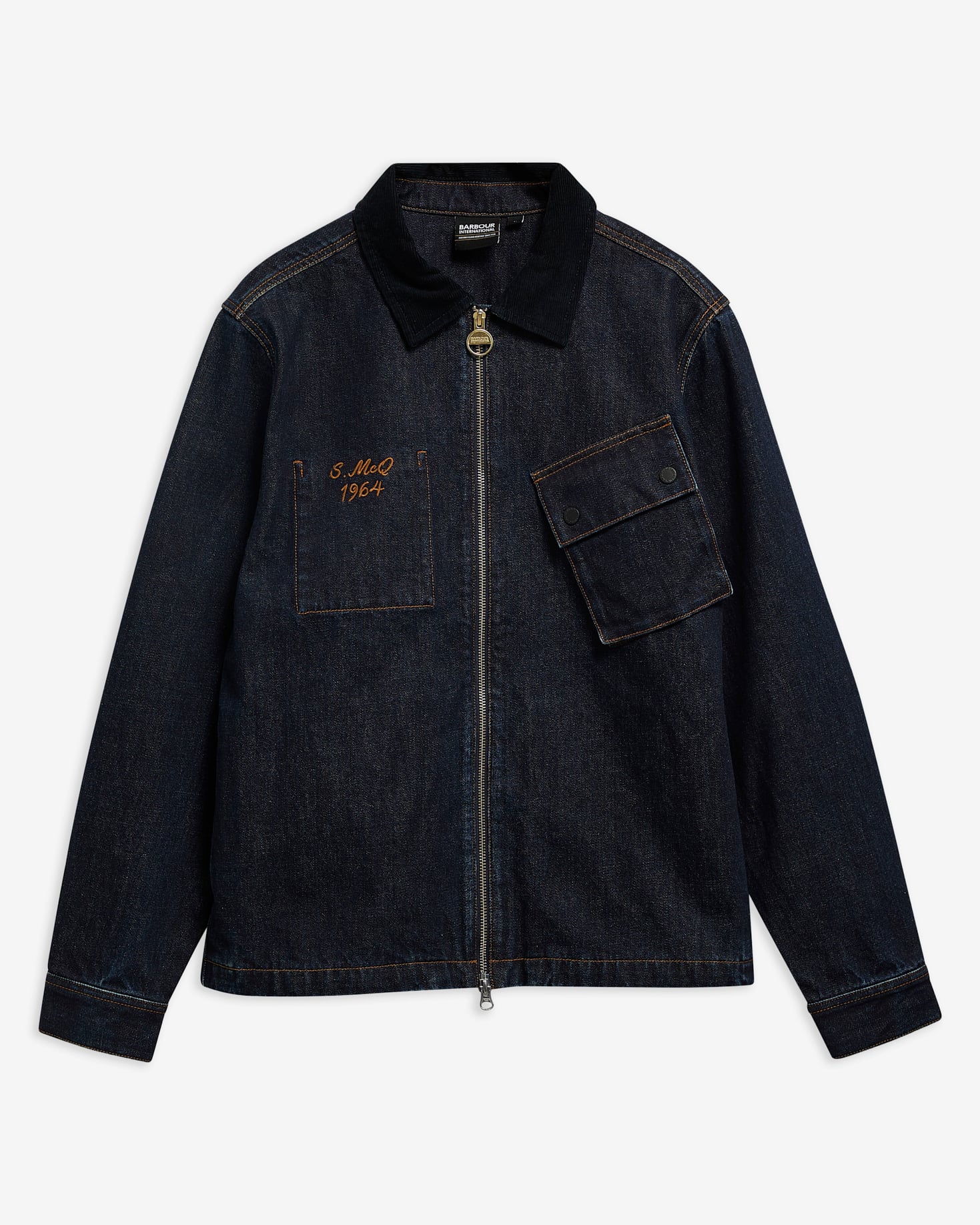 B.Intl Overshirt Steve McQueen Radial Indigo