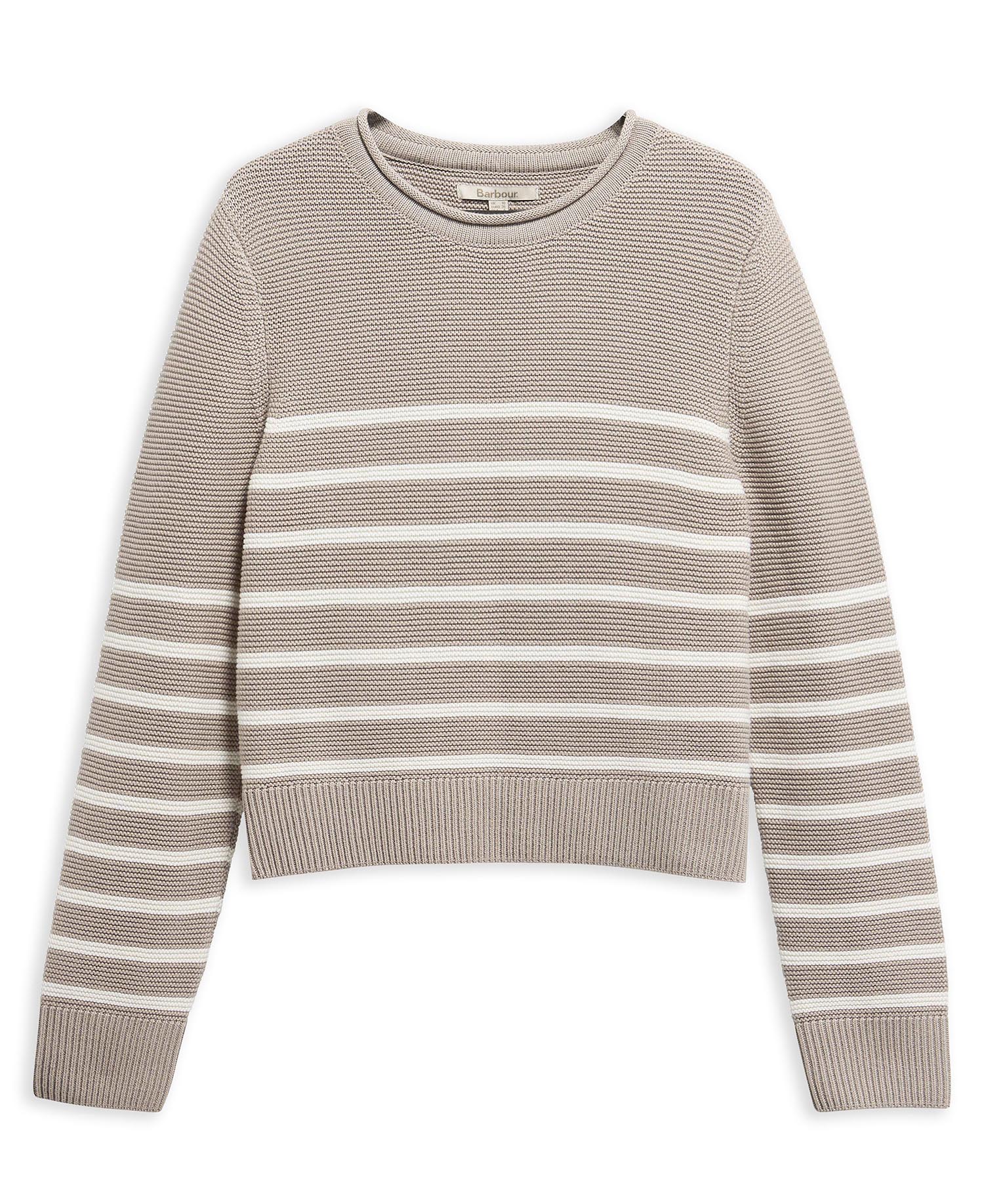 Pullover Hinton Striped Rundhalsausschnitt Light Sand Stripe