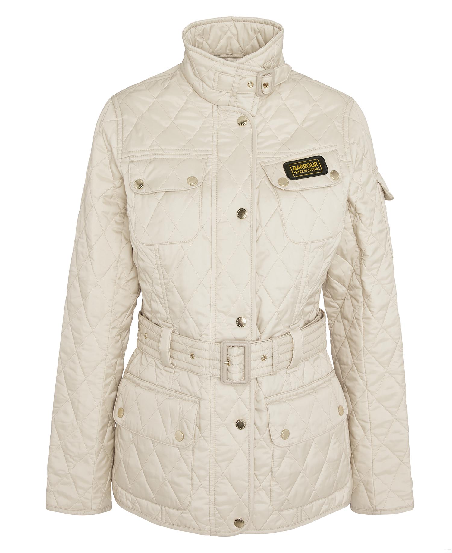 International Quilted Jacket Taupe-Pearl
