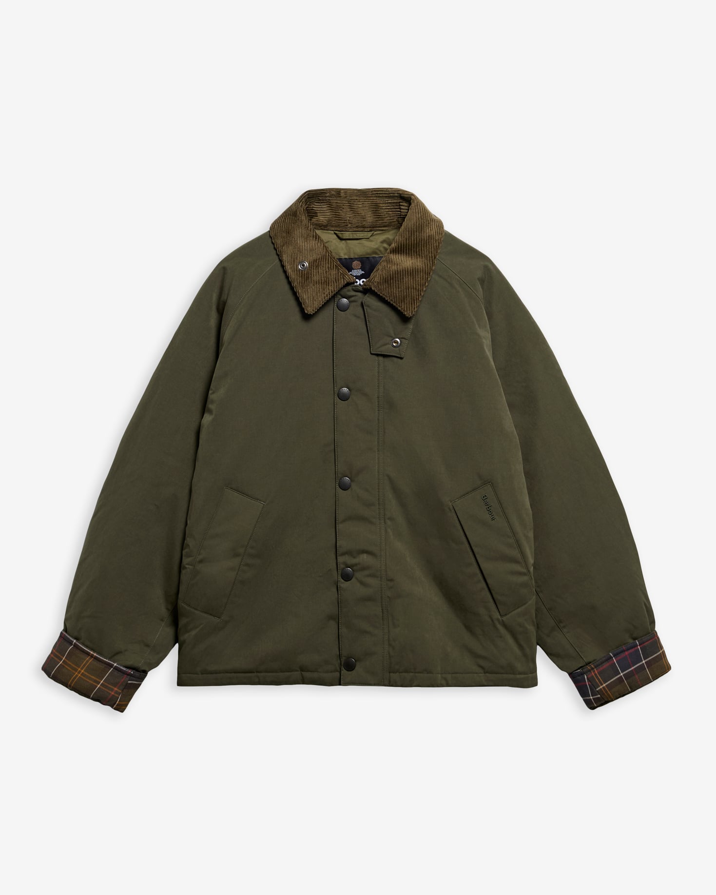 Oversized Padded Transport Jacket Olive