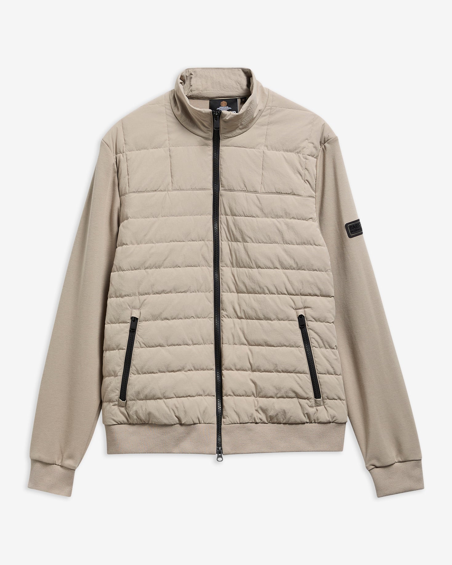 Sweatshirt Collins Baffle Quilted Concrete