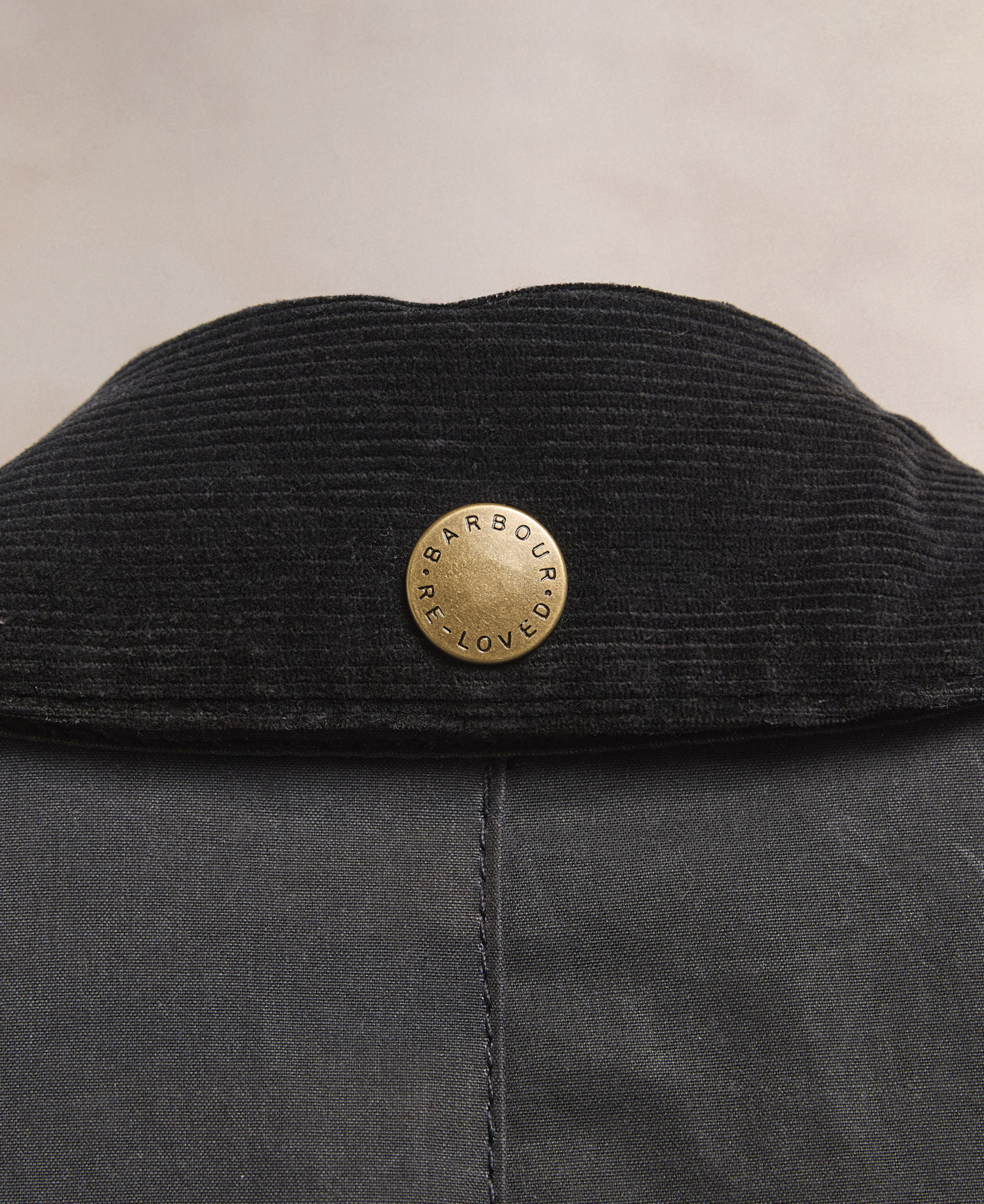 Barbour Re-loved Men's Ashby Waxed Jacket - Size S Navy