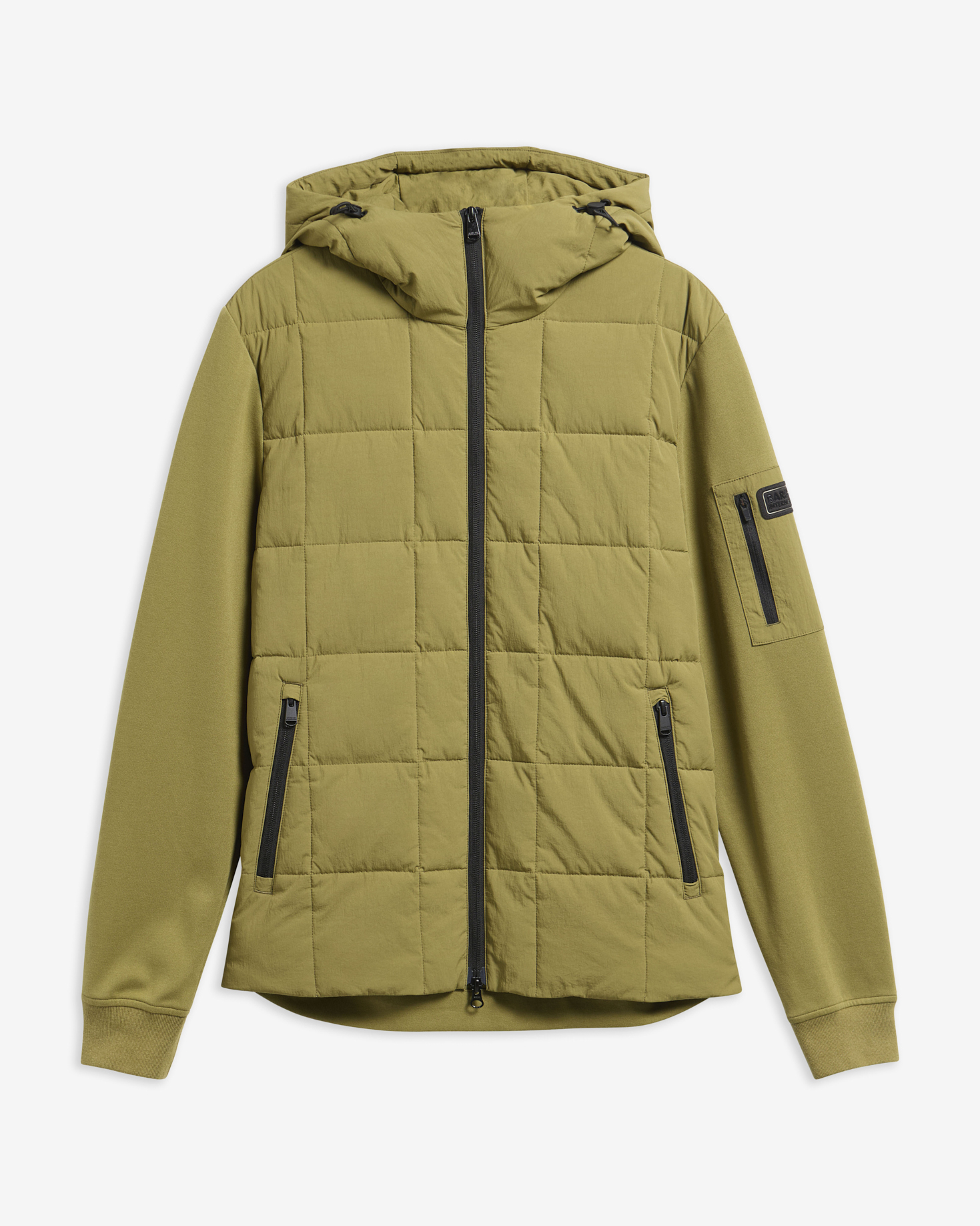 Tanfield Quilted Sweatshirt Fir Green