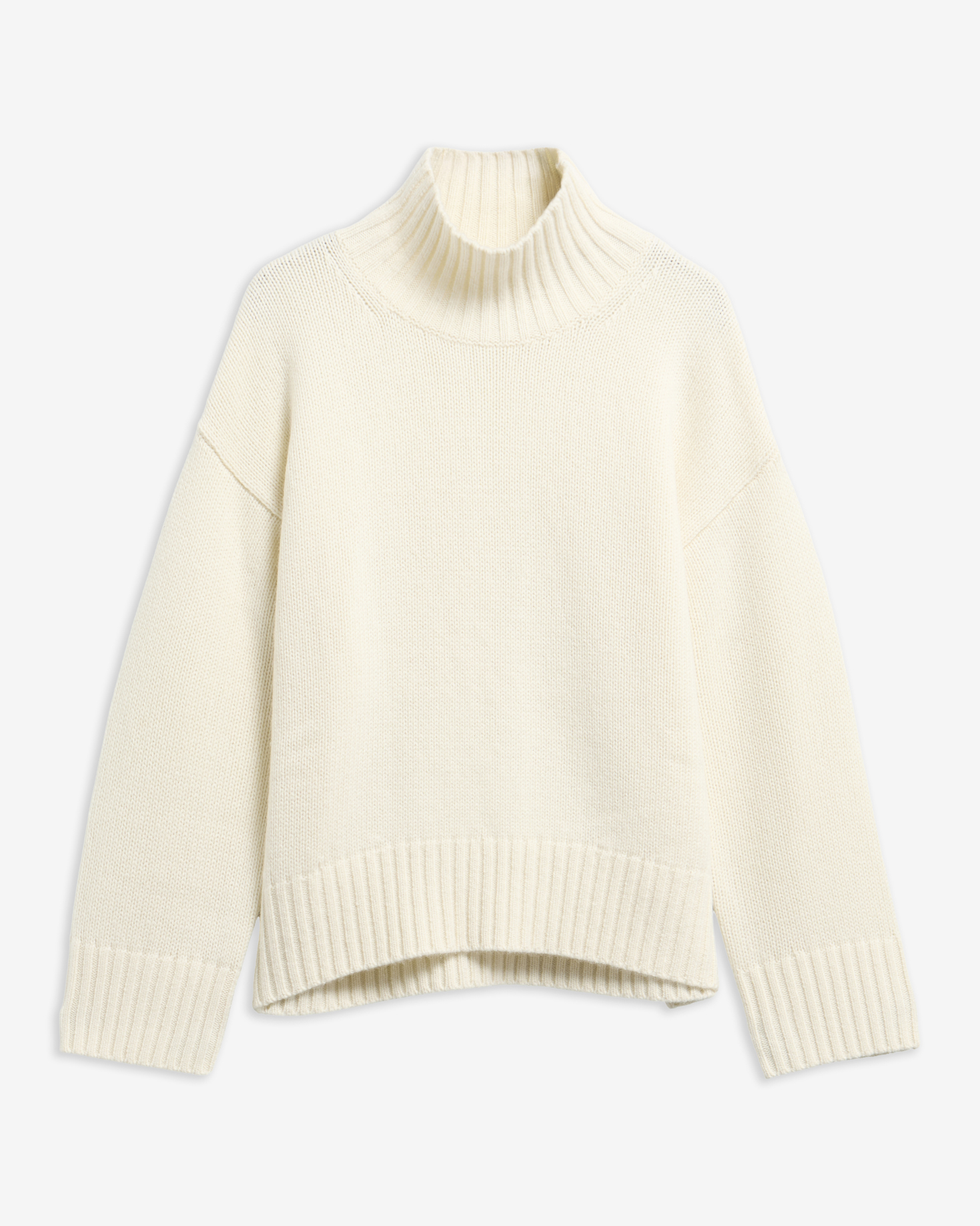 Barbour Pullover Woodhouse Funnel Neck aus Woll-Kaschmir-Mix Ecru