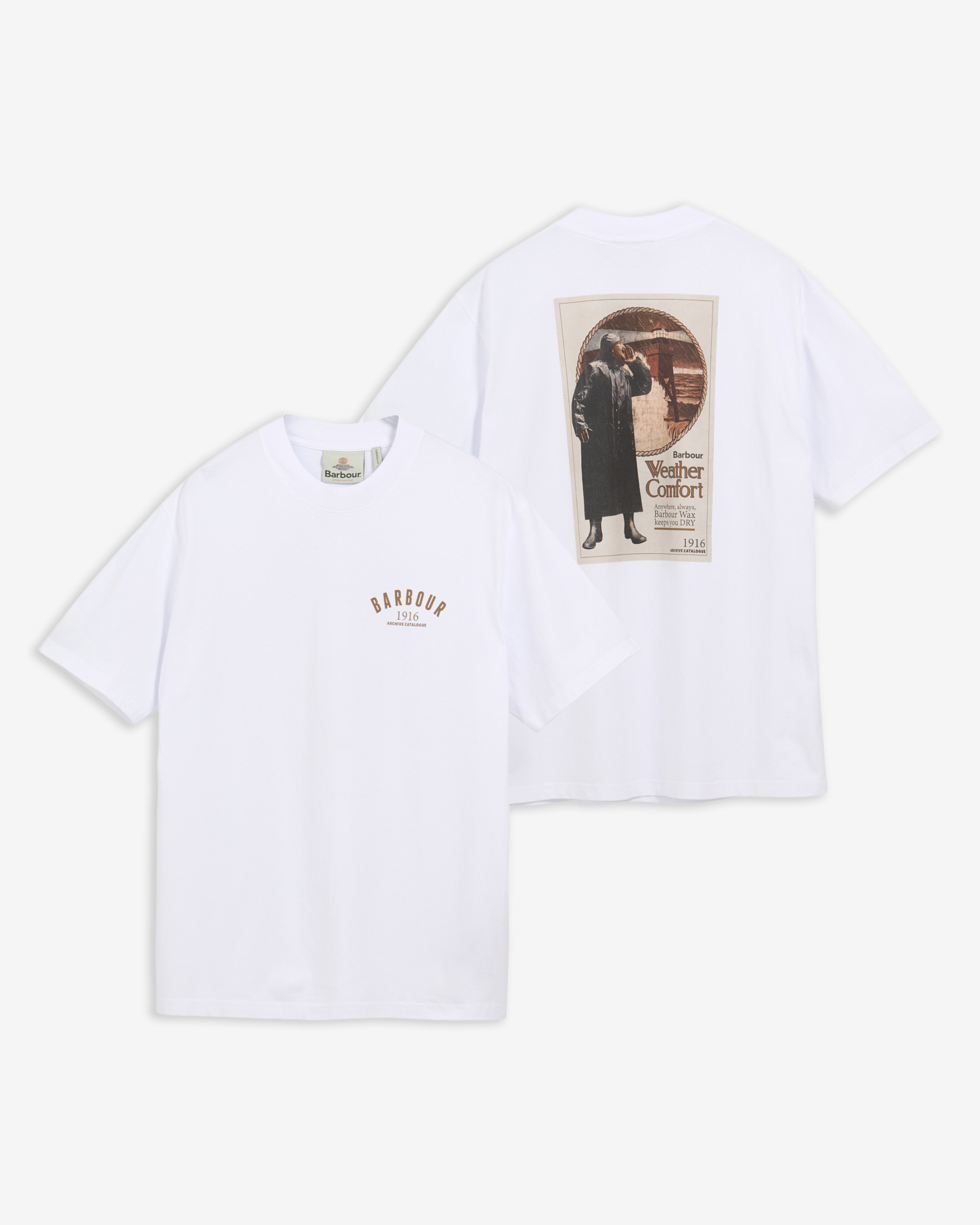 1916 Graphic Oversized T-Shirt White