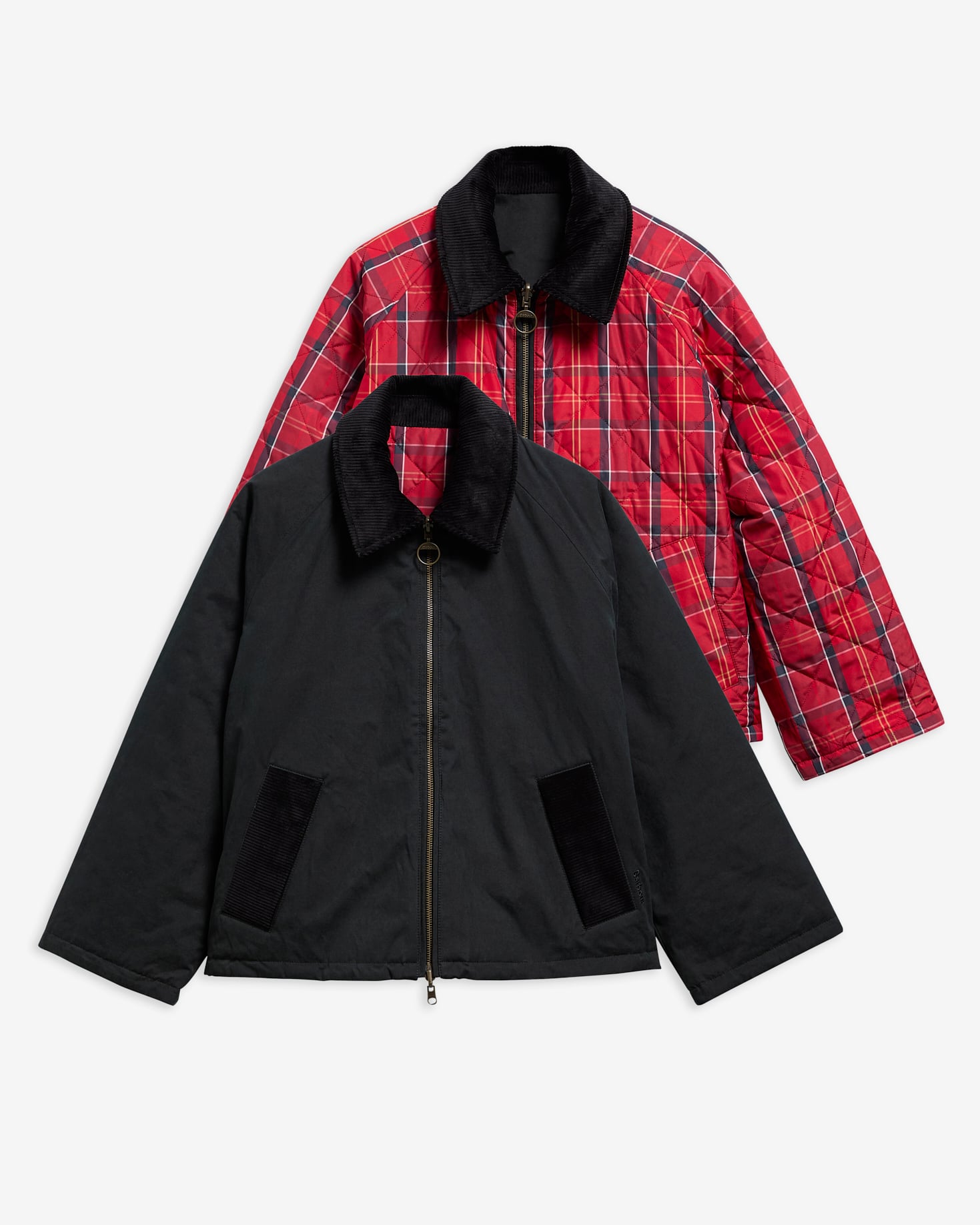 Dawn Reversible Casual Jacket Black/Cardinal
