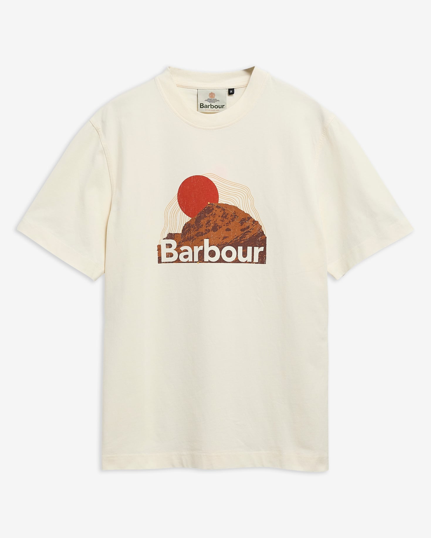 Barbour T-Shirt Wadsworth Graphic Relaxed Whisper White