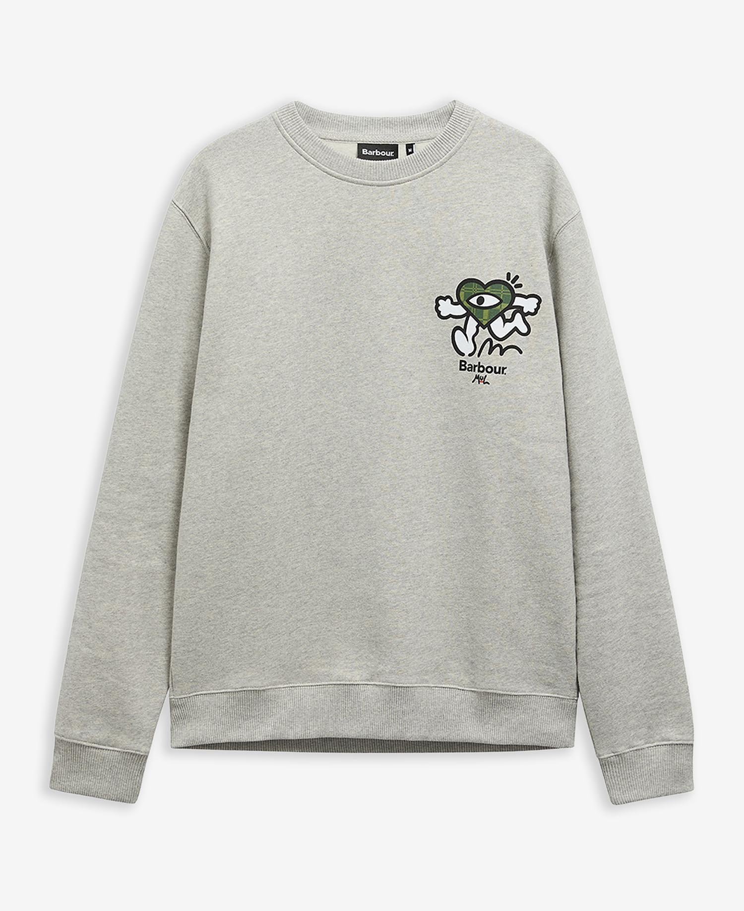 Barbour x Mul Relaxed Sweatshirt Grey Marl