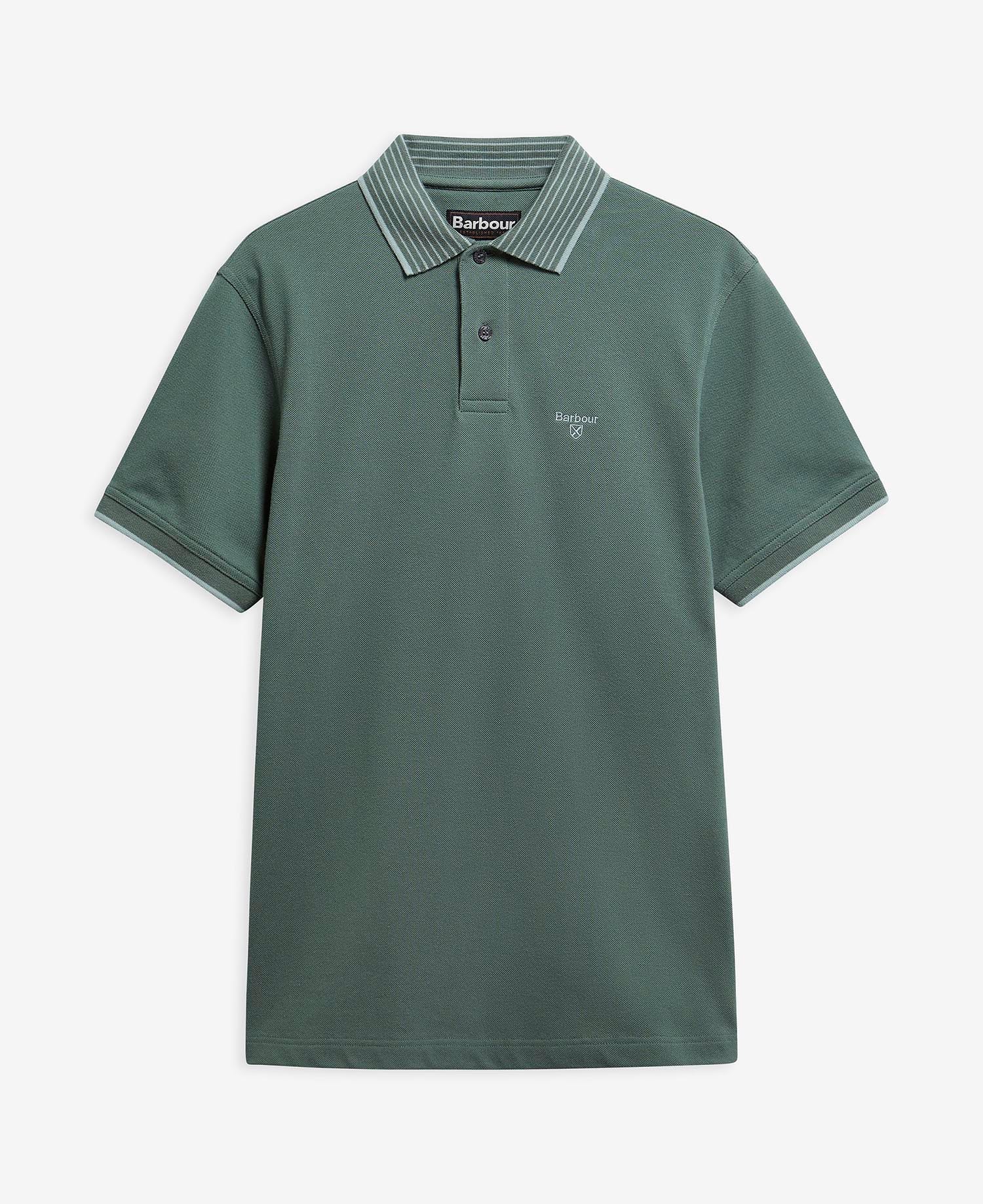 Denwick Short-Sleeved Polo Shirt Vintage Teal