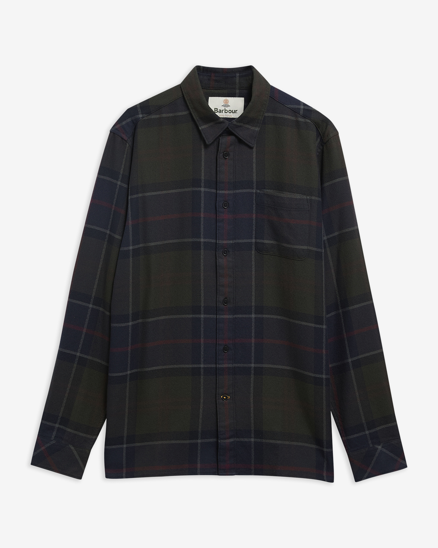 Bourne Tartan Relaxed Long-Sleeved Shirt Shadow Classic Tartan