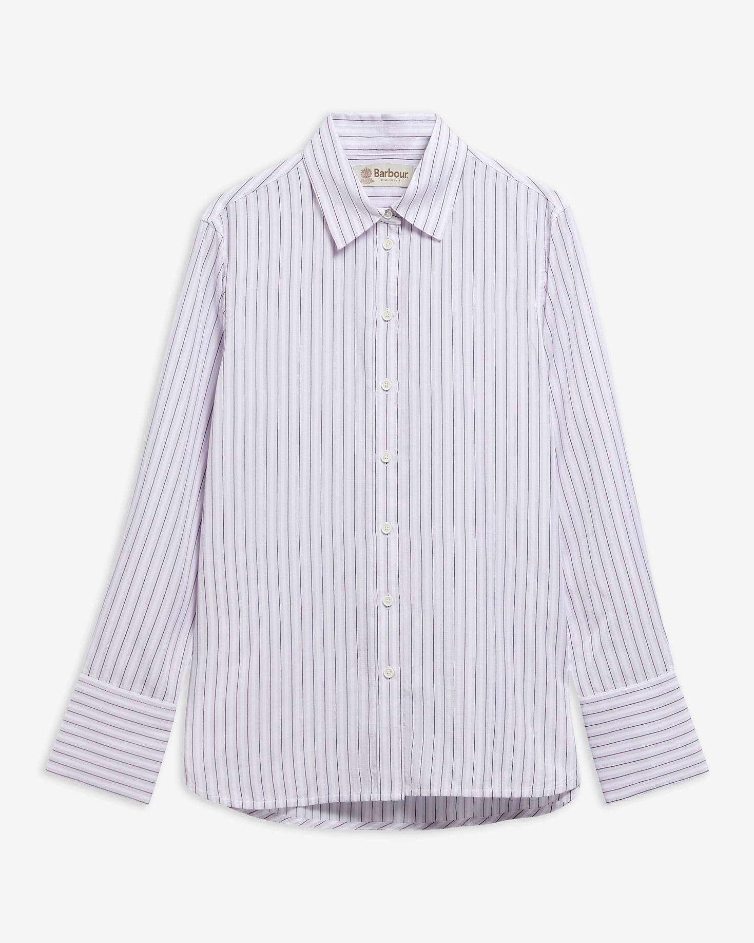 Barbour Hemd Evangeline Striped Relaxed Fit Frosted Heather Stripe