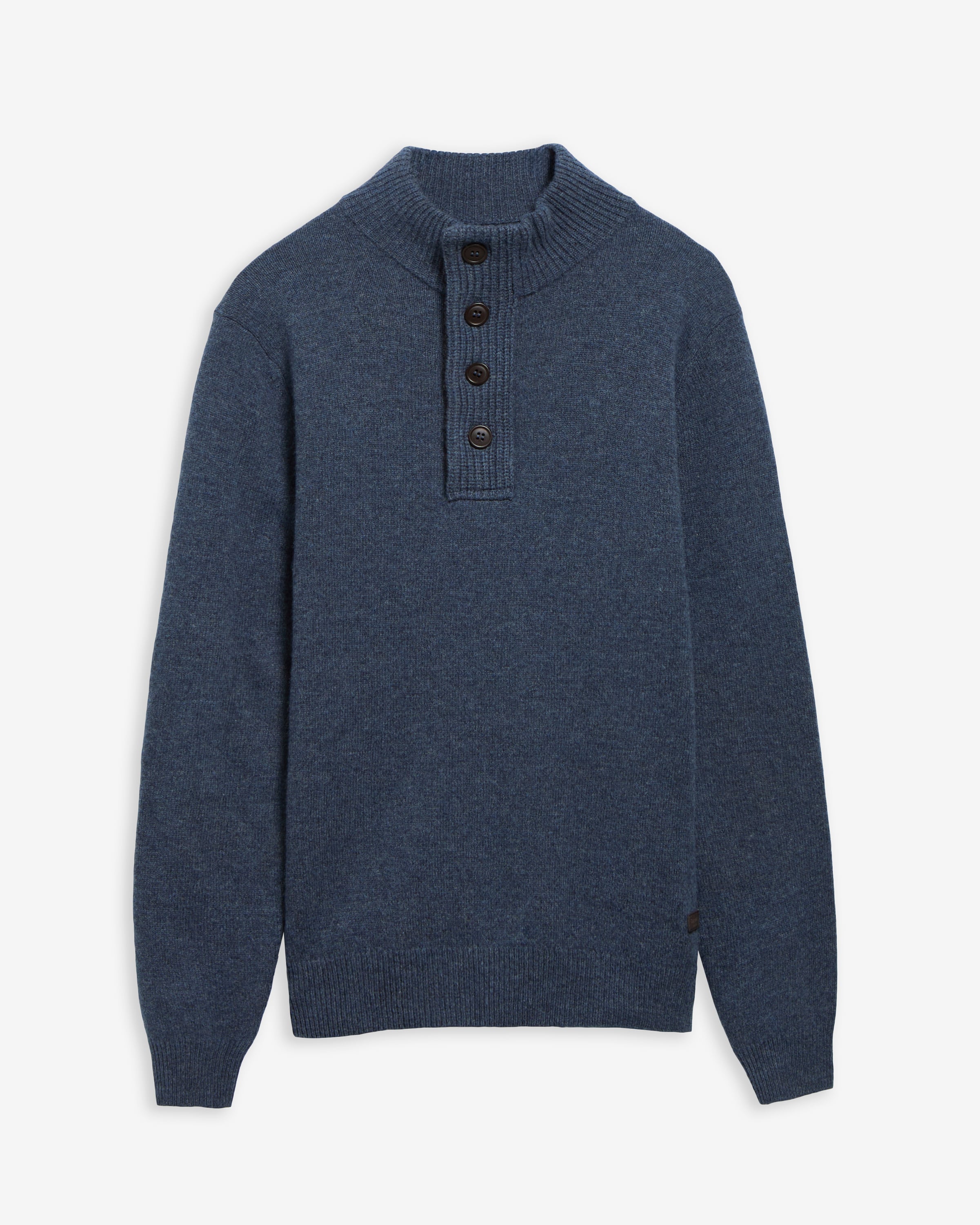 Essential Pullover Patch Half Zip Dark Indigo