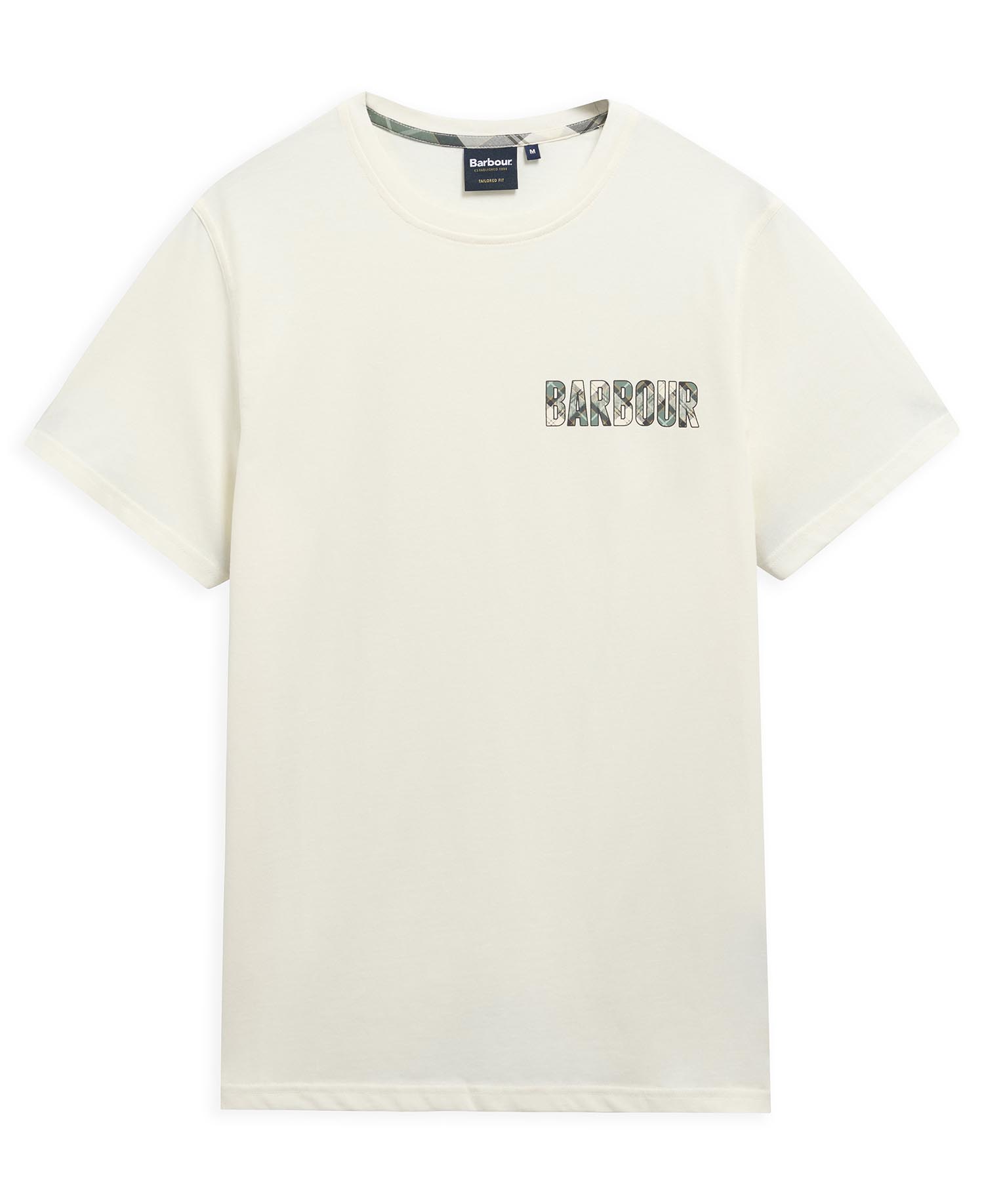 T-shirt con stampa Birdsall leggermente aderente Whisper White