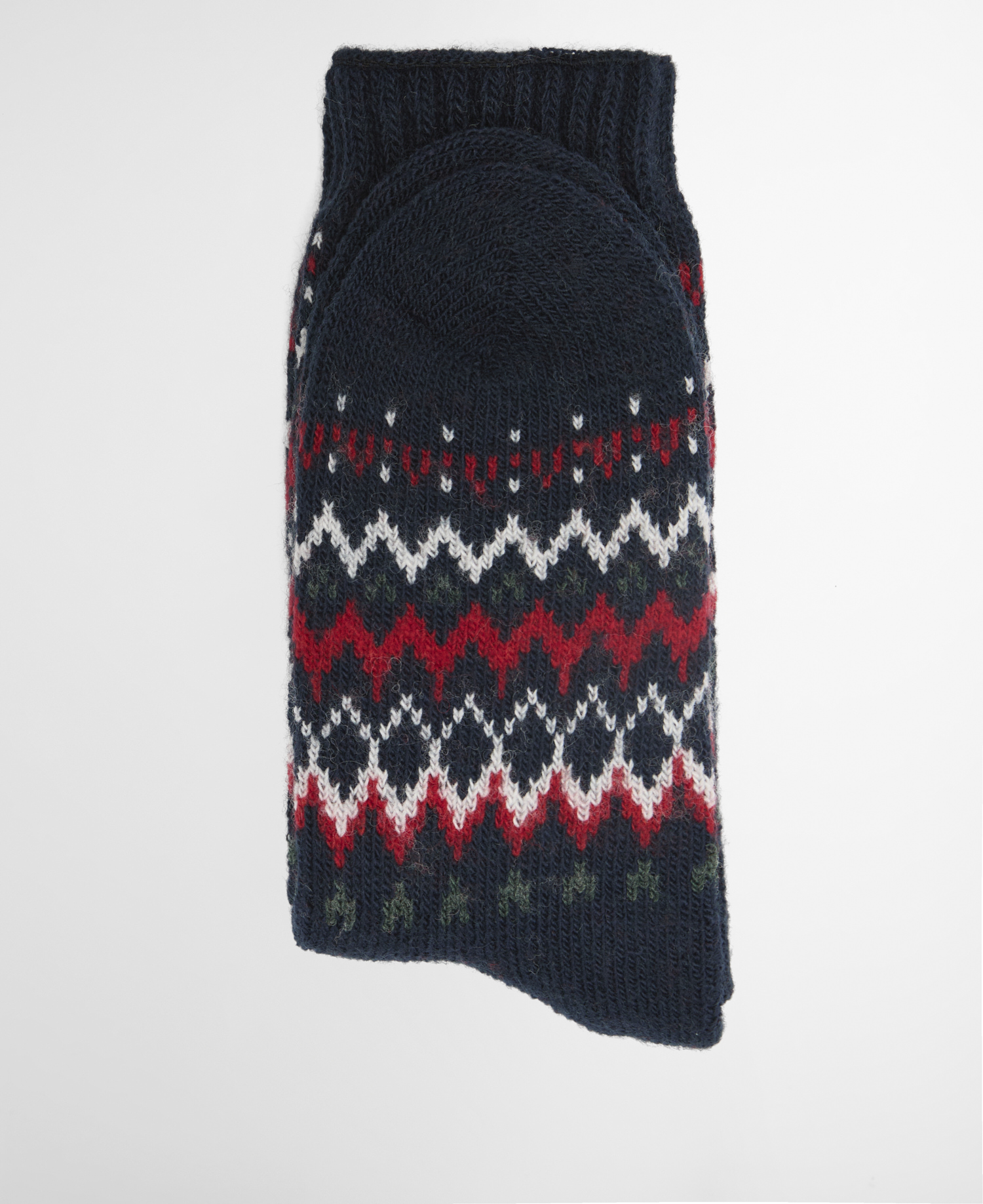 Socken Kingsford Fair Isle Navy Festive