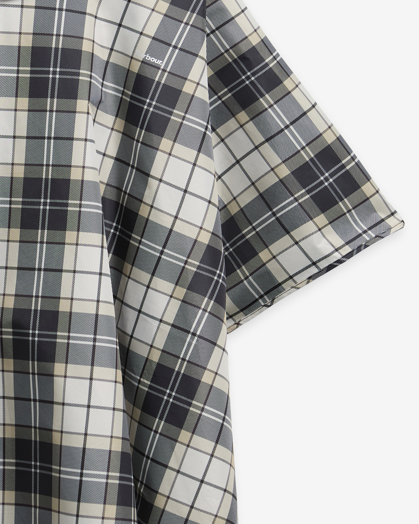 Portree Tartan Showerproof Poncho Light Birchwood Dress Tartan