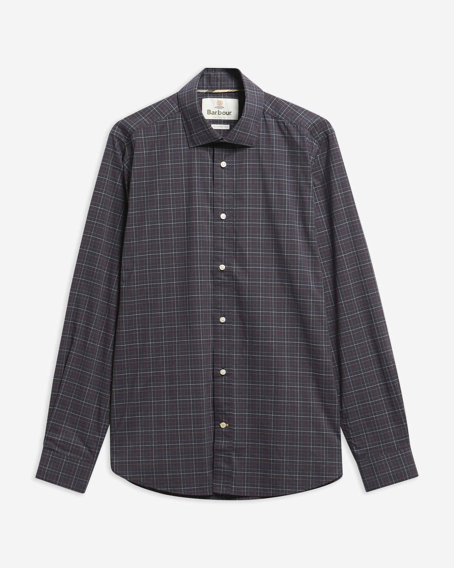 Ashfield Tailored Long-Sleeved Shirt Navy