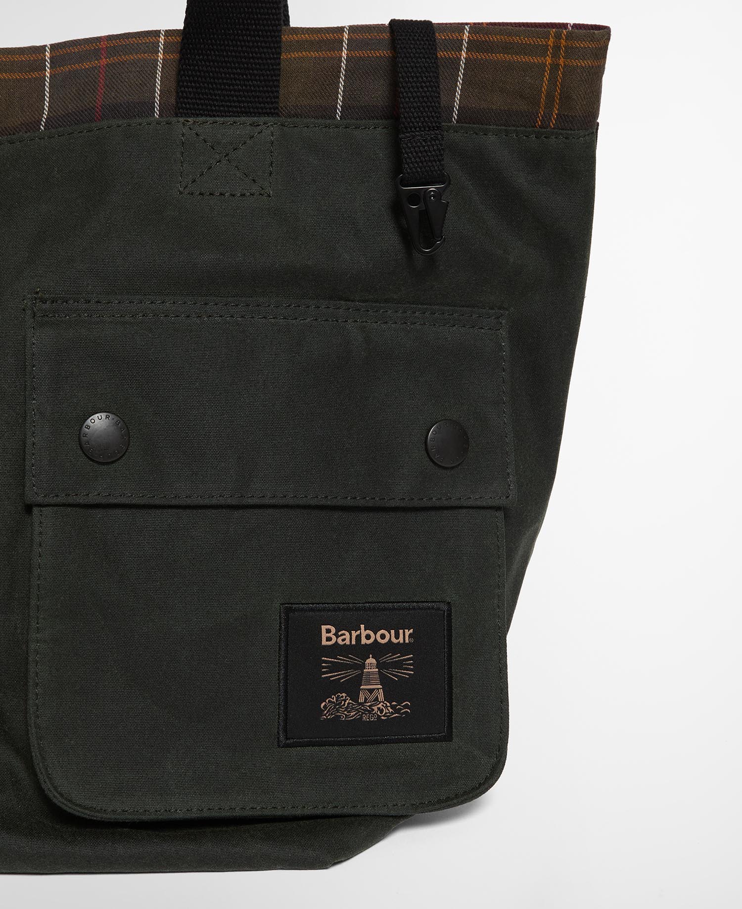 Field Waxed Carry All Tote Bag Sage/Classic