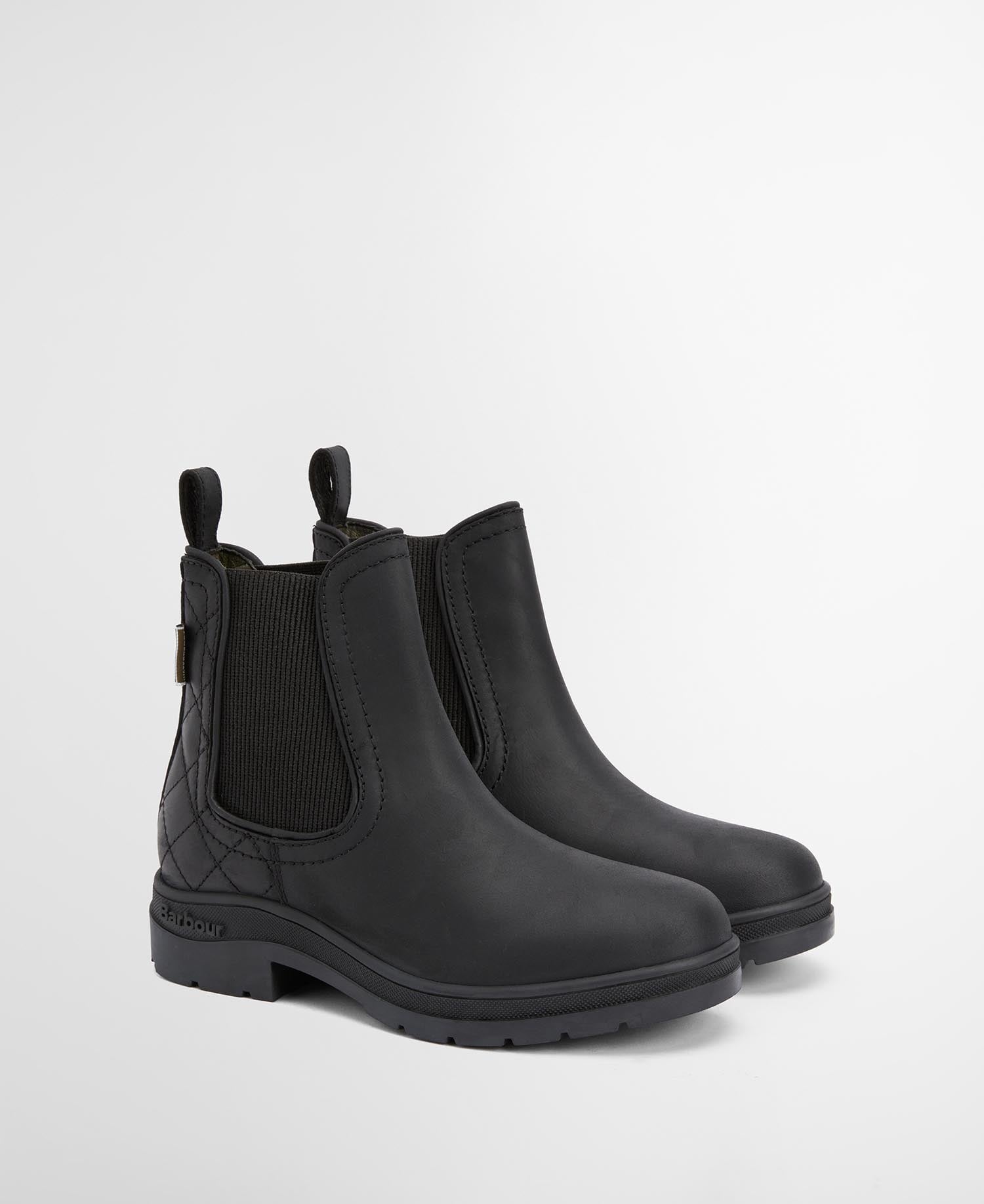Amble Chelsea Boots Black Nubuck