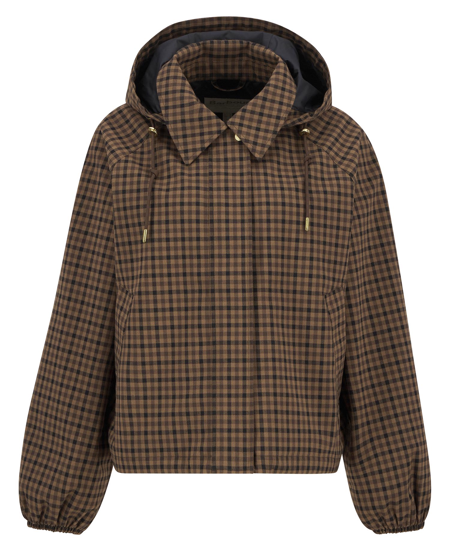 Audrey Showerproof Jacket Vicuna Gingham Check