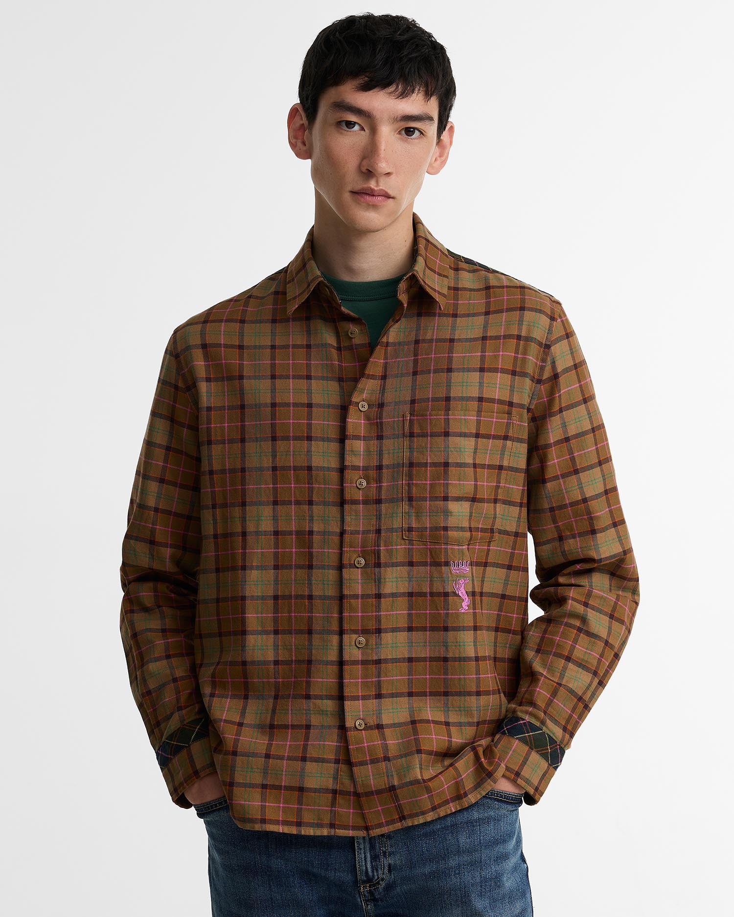 Paul Smith Loves Barbour Tartan Tailored Long-Sleeved Shirt PS Muted