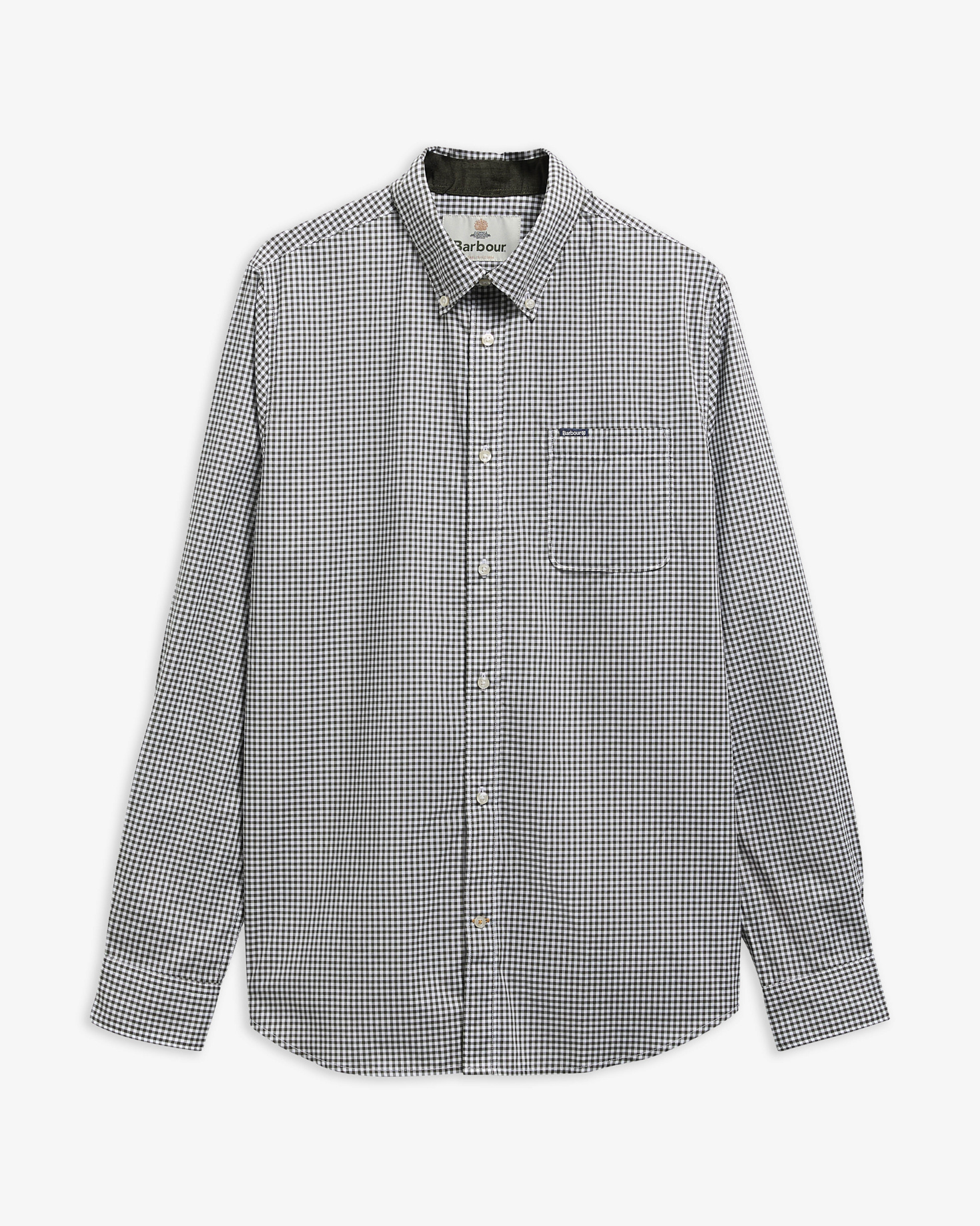 Camicia Harbourwall a maniche lunghe leggermente aderente Sage