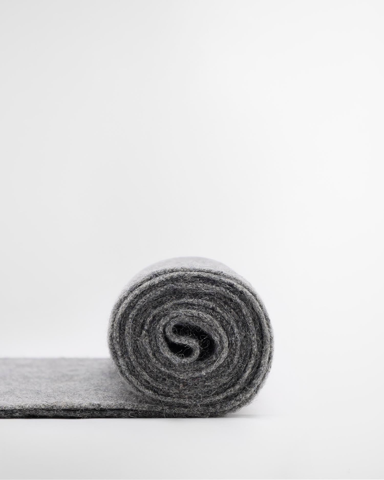 Plain Lambswool Scarf Light Grey Marl