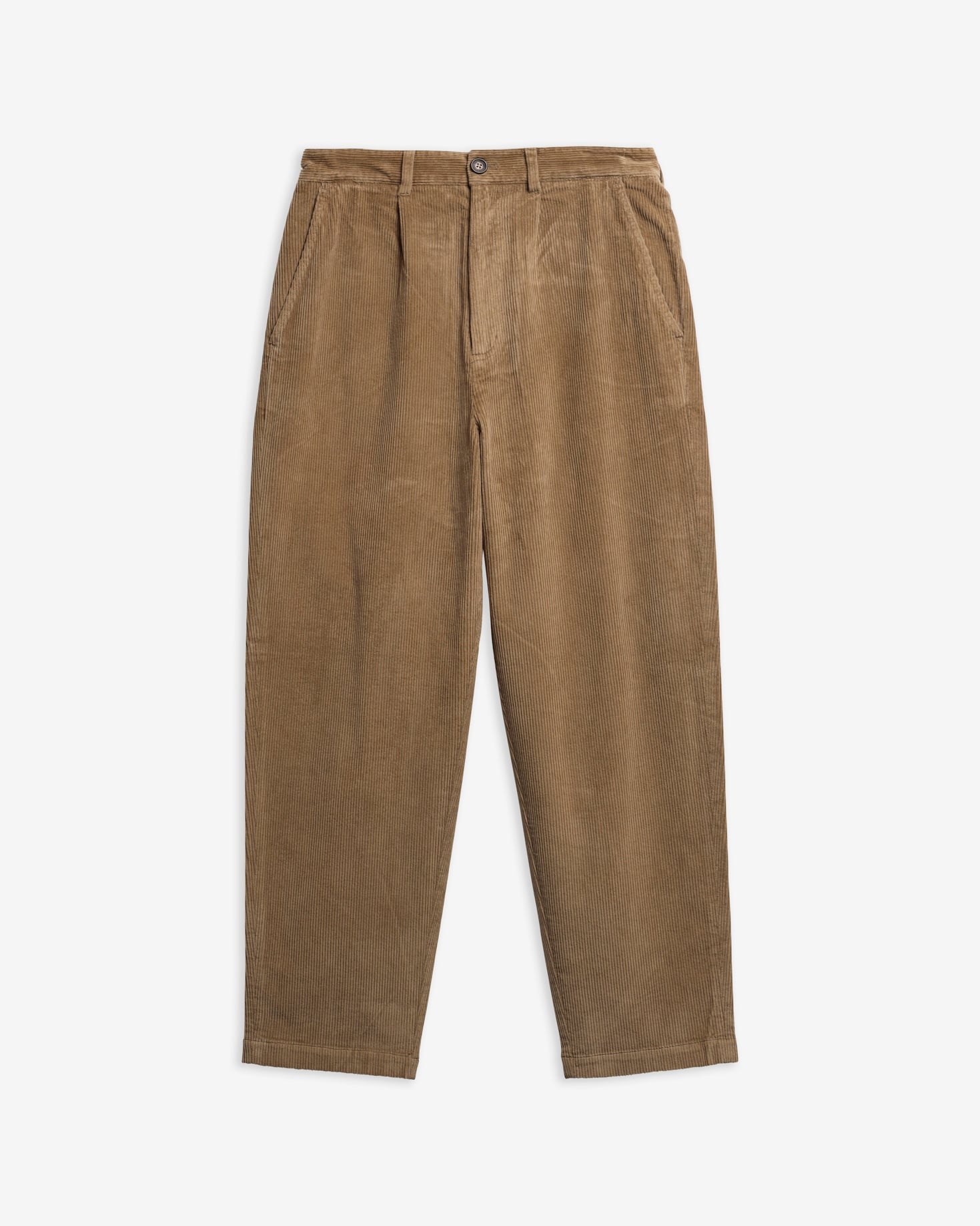 Stretch Cord Relaxed Trousers Mushroom