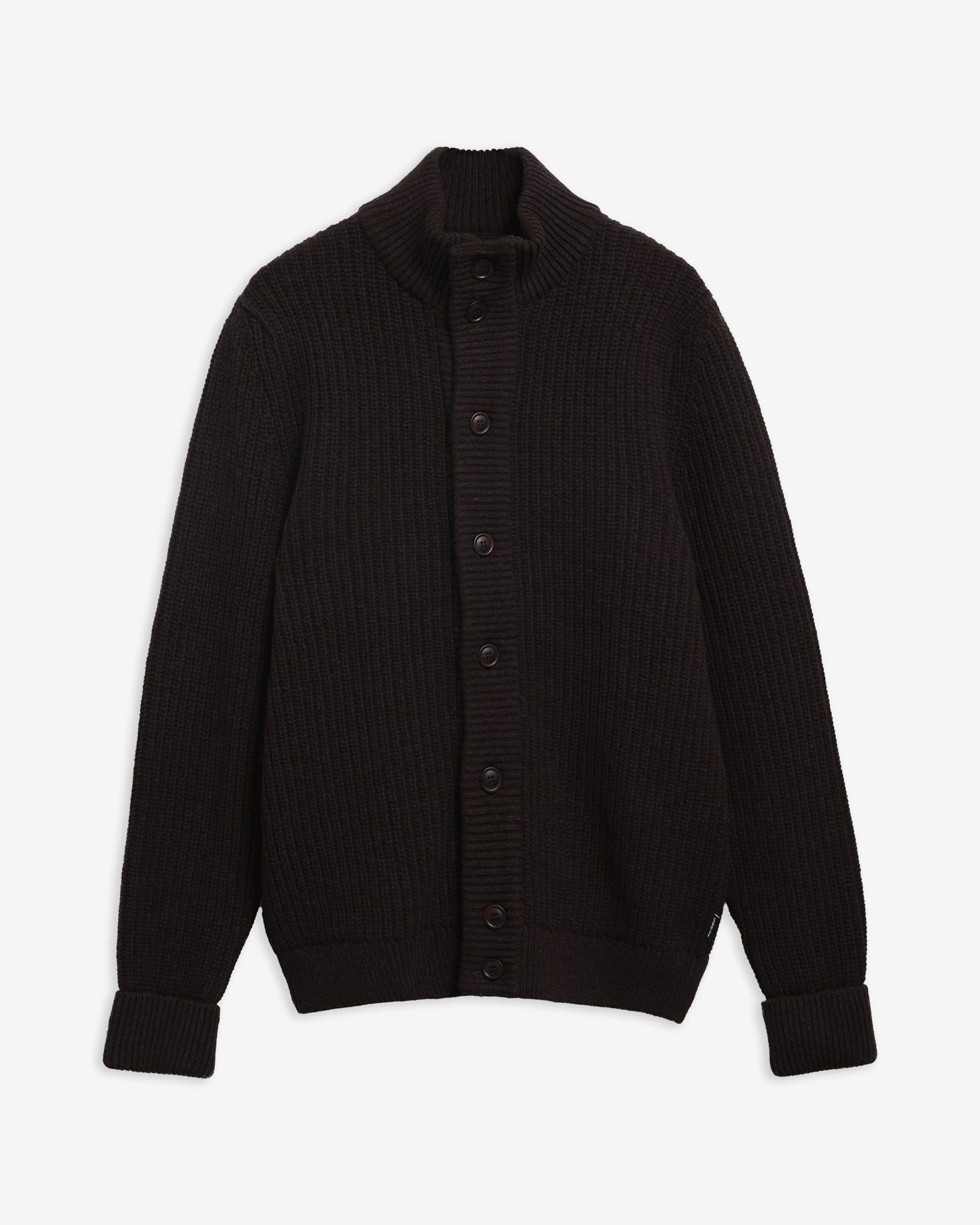 Mordale Half-Button Jumper Dk Brown