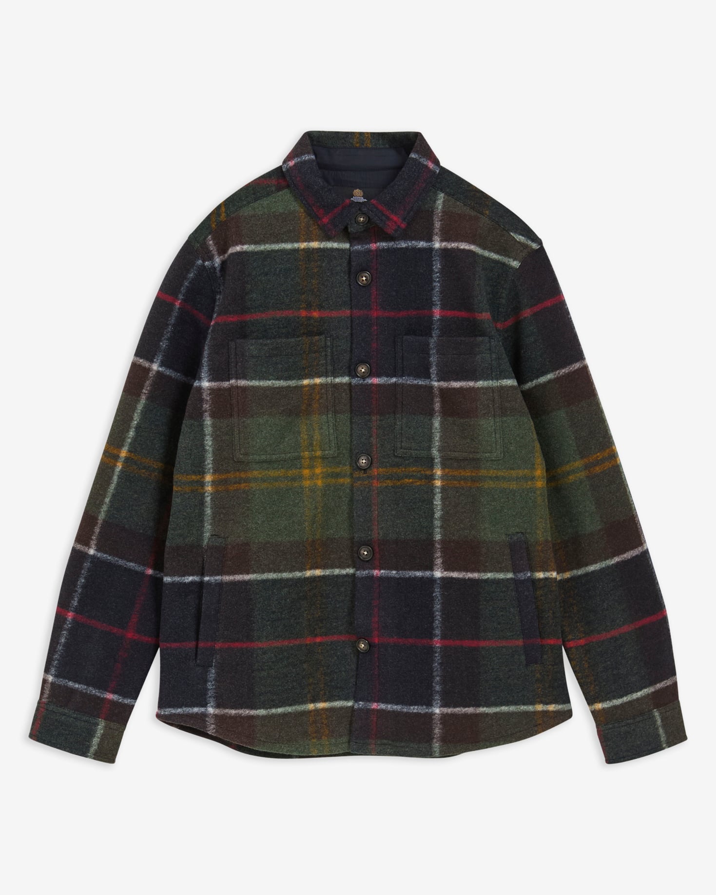 Woodlane Brushed Check Overshirt Classic Tartan