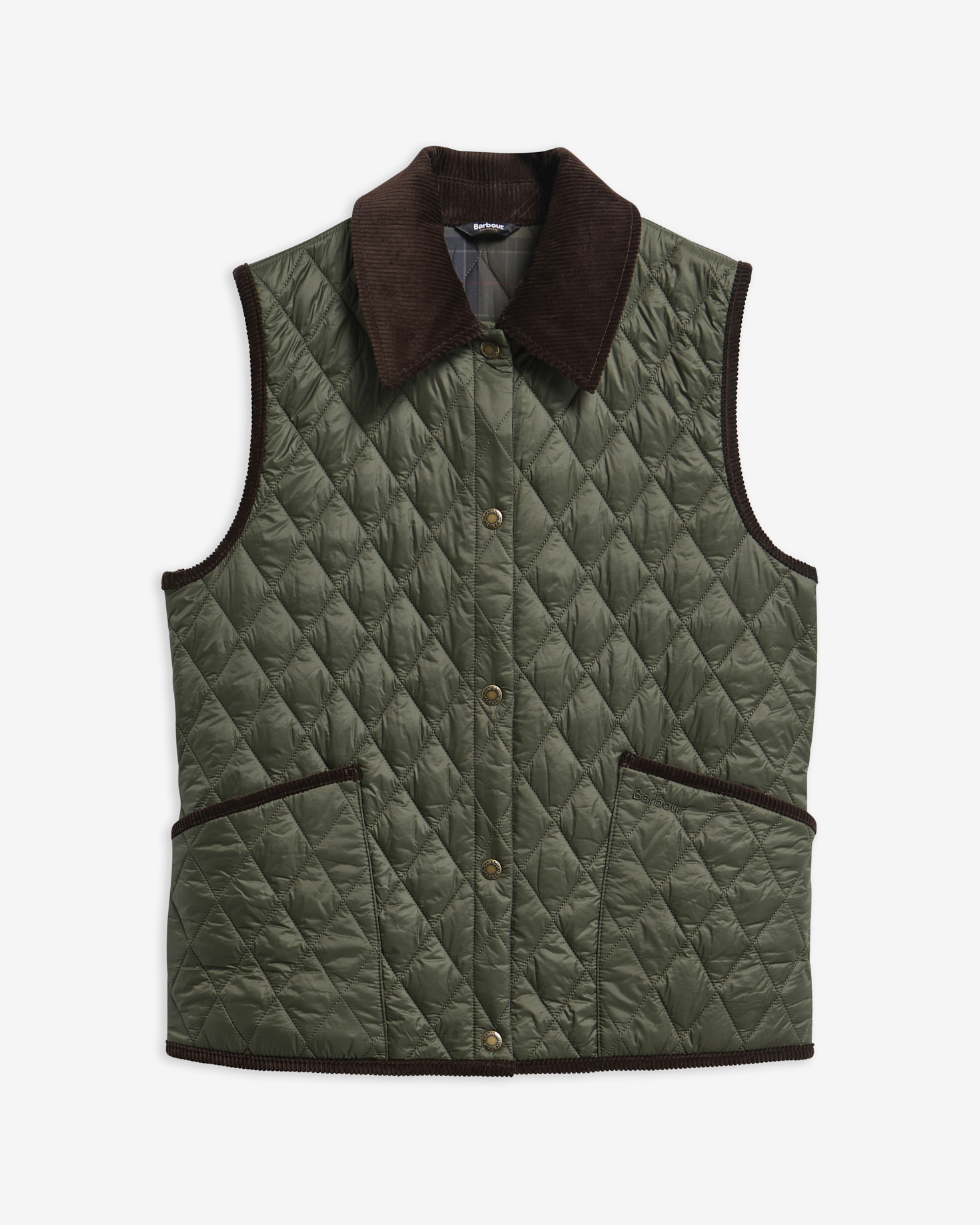 Barbour Weste Darwen Olive/Shadow Classic